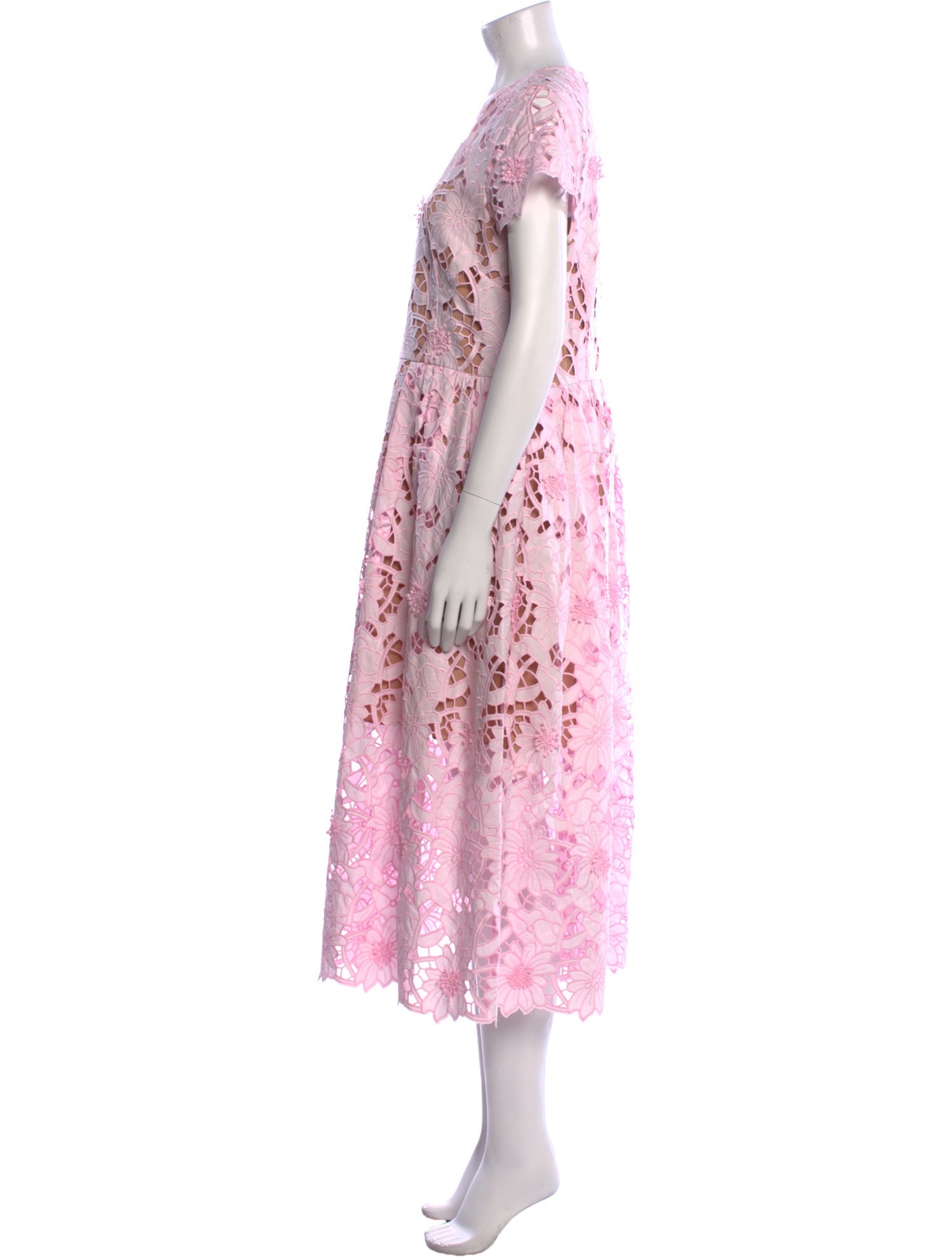 Self-Portrait Lace Pattern Long Dress