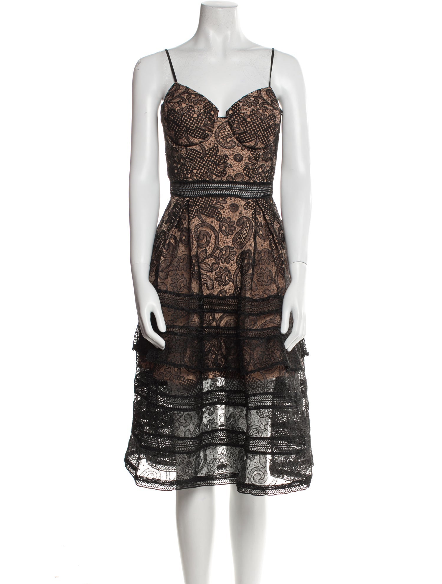 Self-Portrait Lace Knee-Length Dress