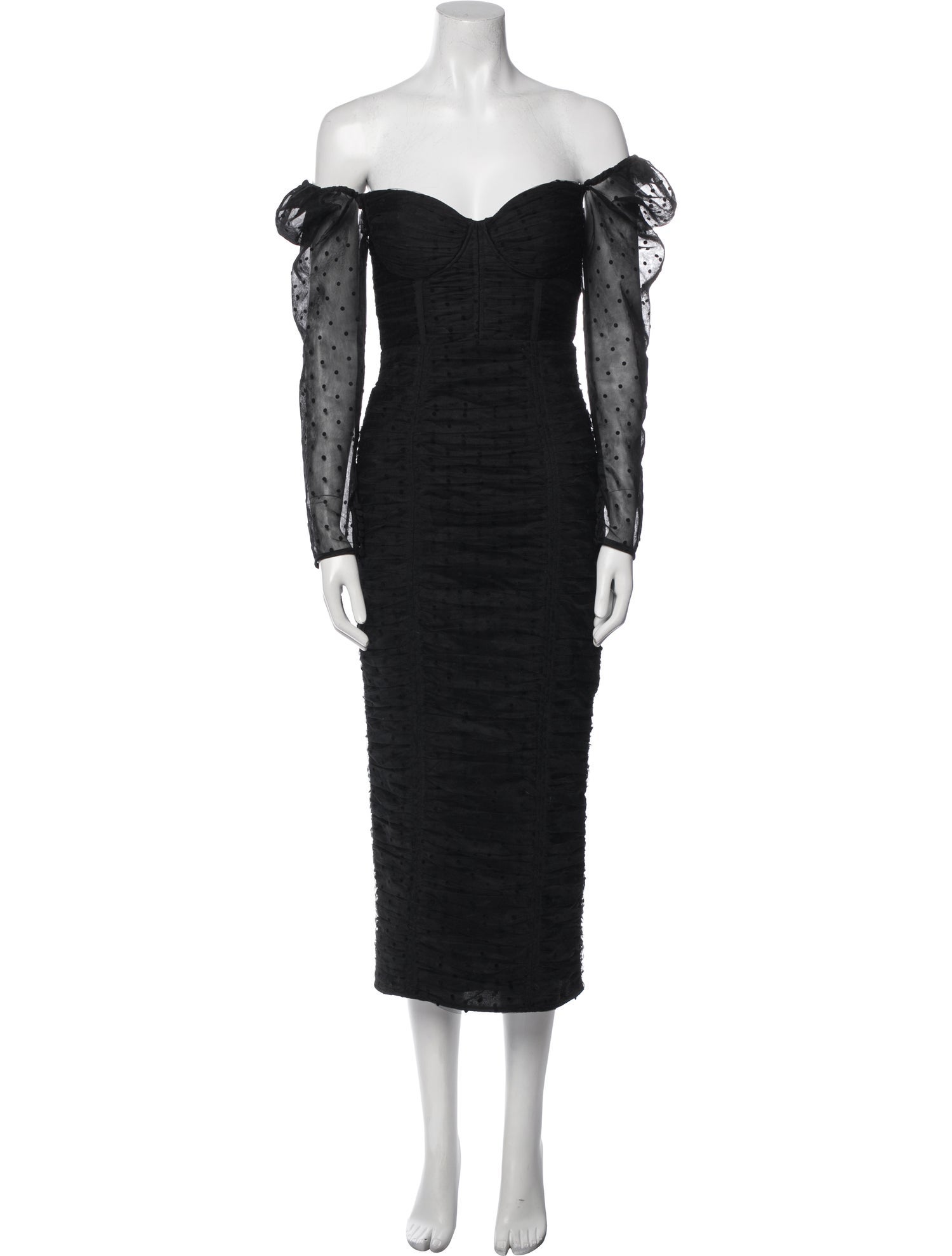 Self-Portrait Off-The-Shoulder Long Dress