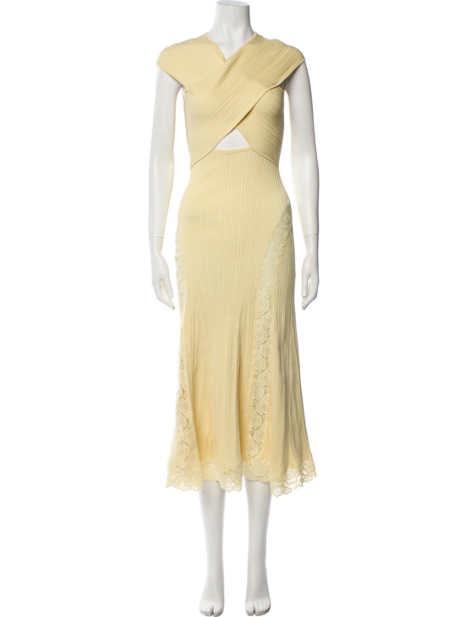 Self-Portrait V-Neck Midi Length Dress w/ Tags