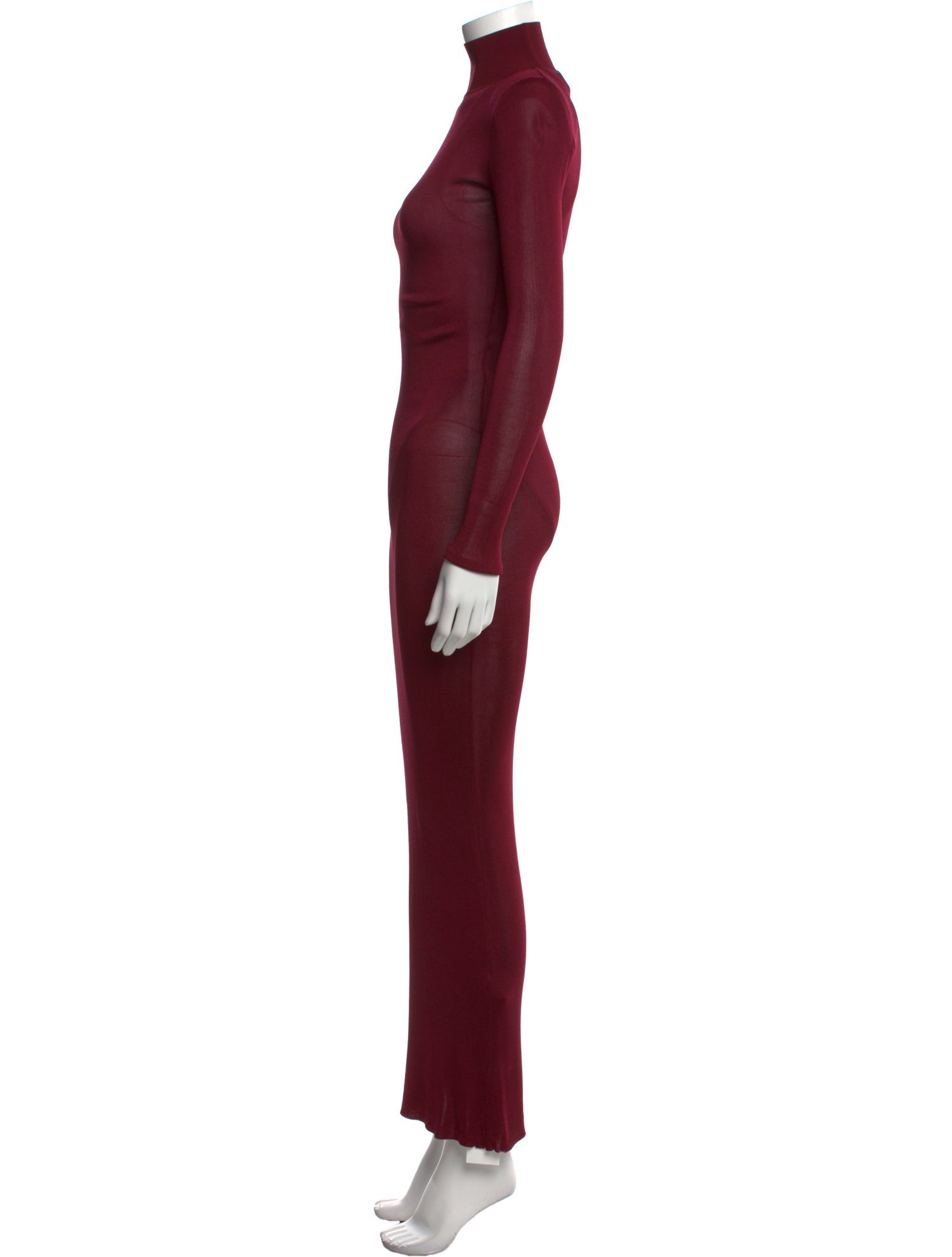 Self-Portrait Turtleneck Long Dress