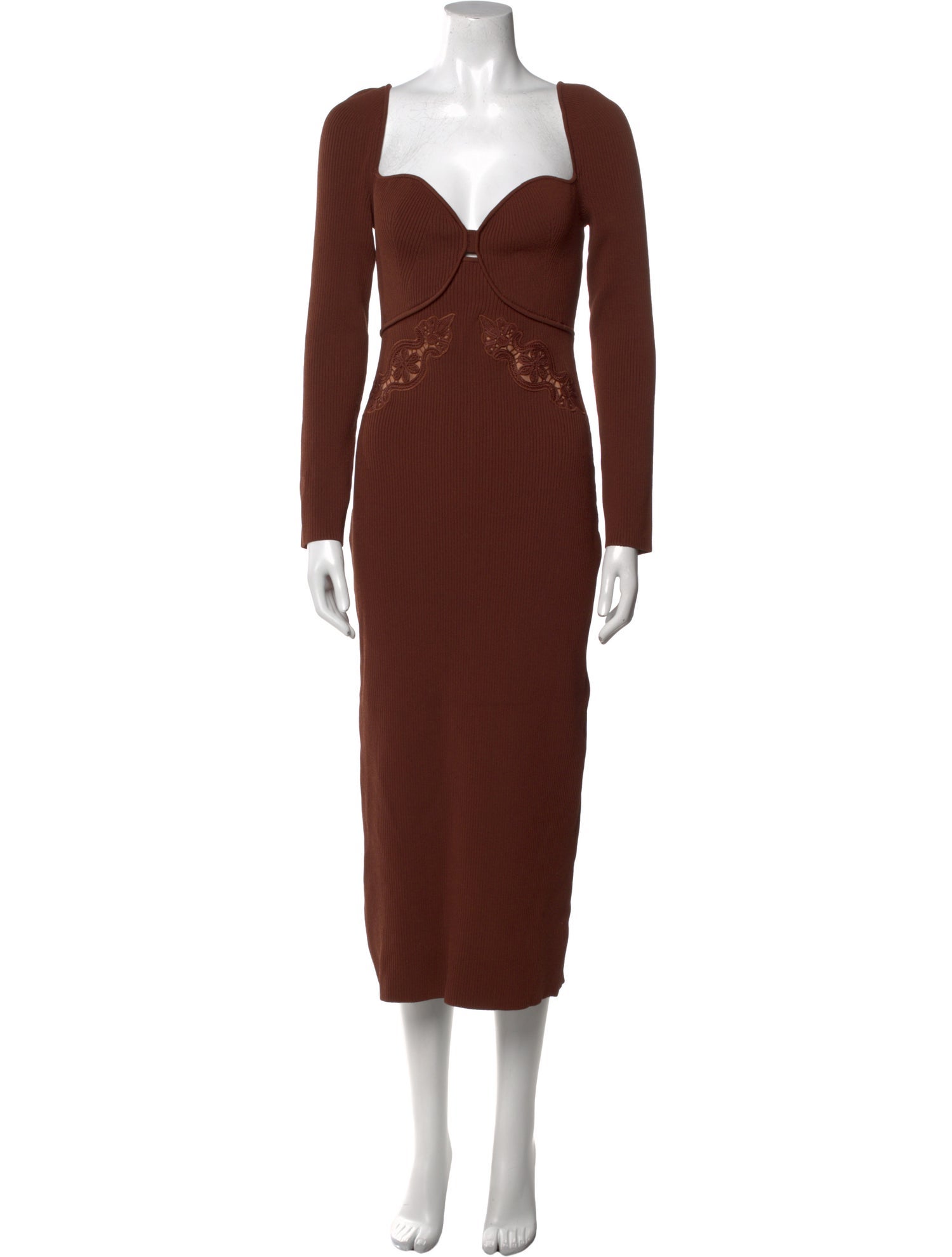 Self-Portrait Square Neckline Midi Length Dress w/ Tags