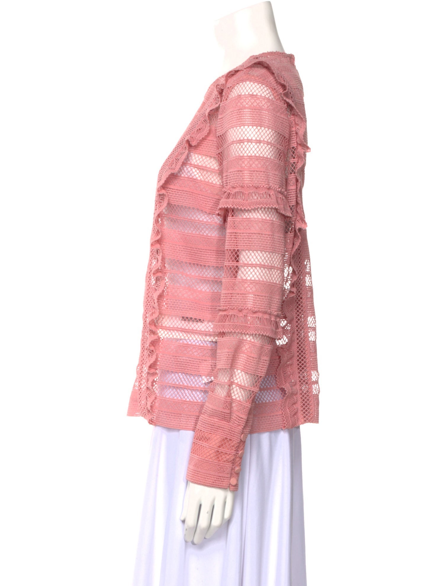 Self-Portrait Lace Lace Pattern Top