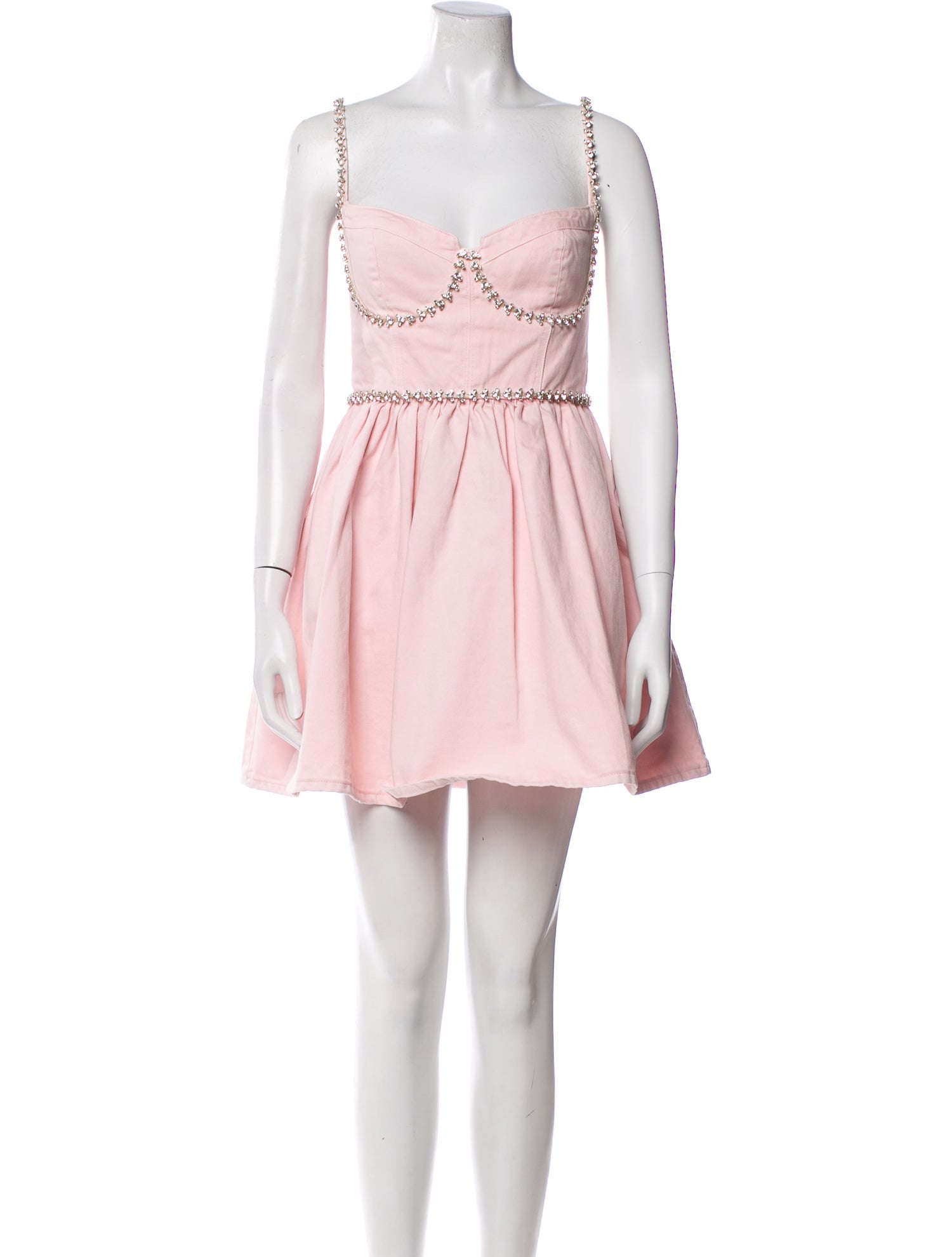 Self-Portrait V-Neck Mini Dress