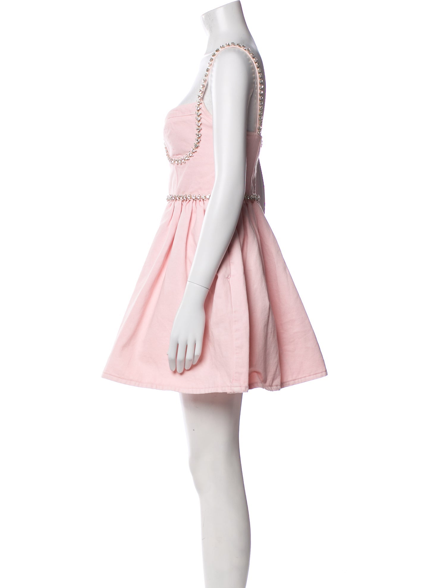 Self-Portrait V-Neck Mini Dress