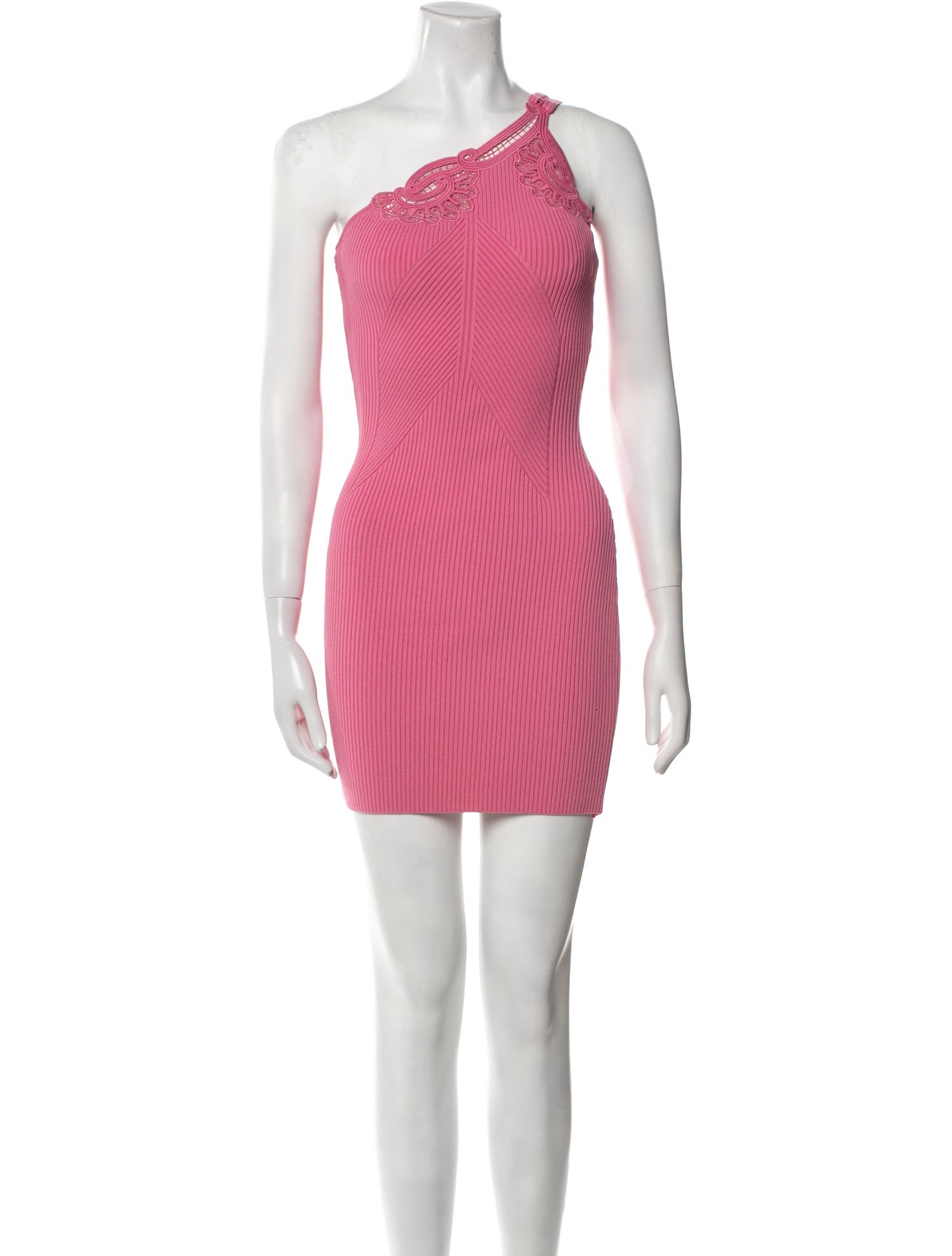 Self-Portrait One-Shoulder Mini Dress