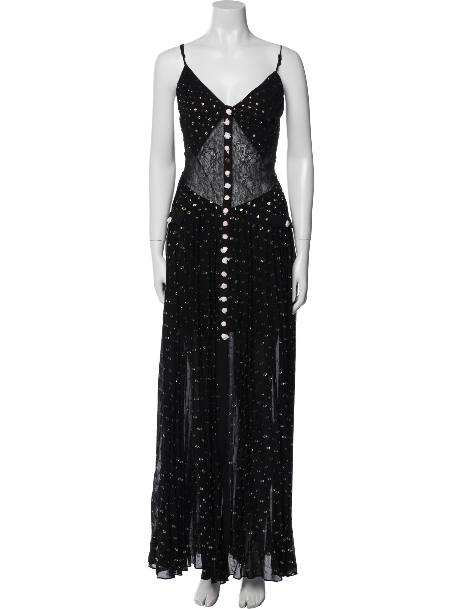 Self-Portrait V-Neck Long Dress w/ Tags