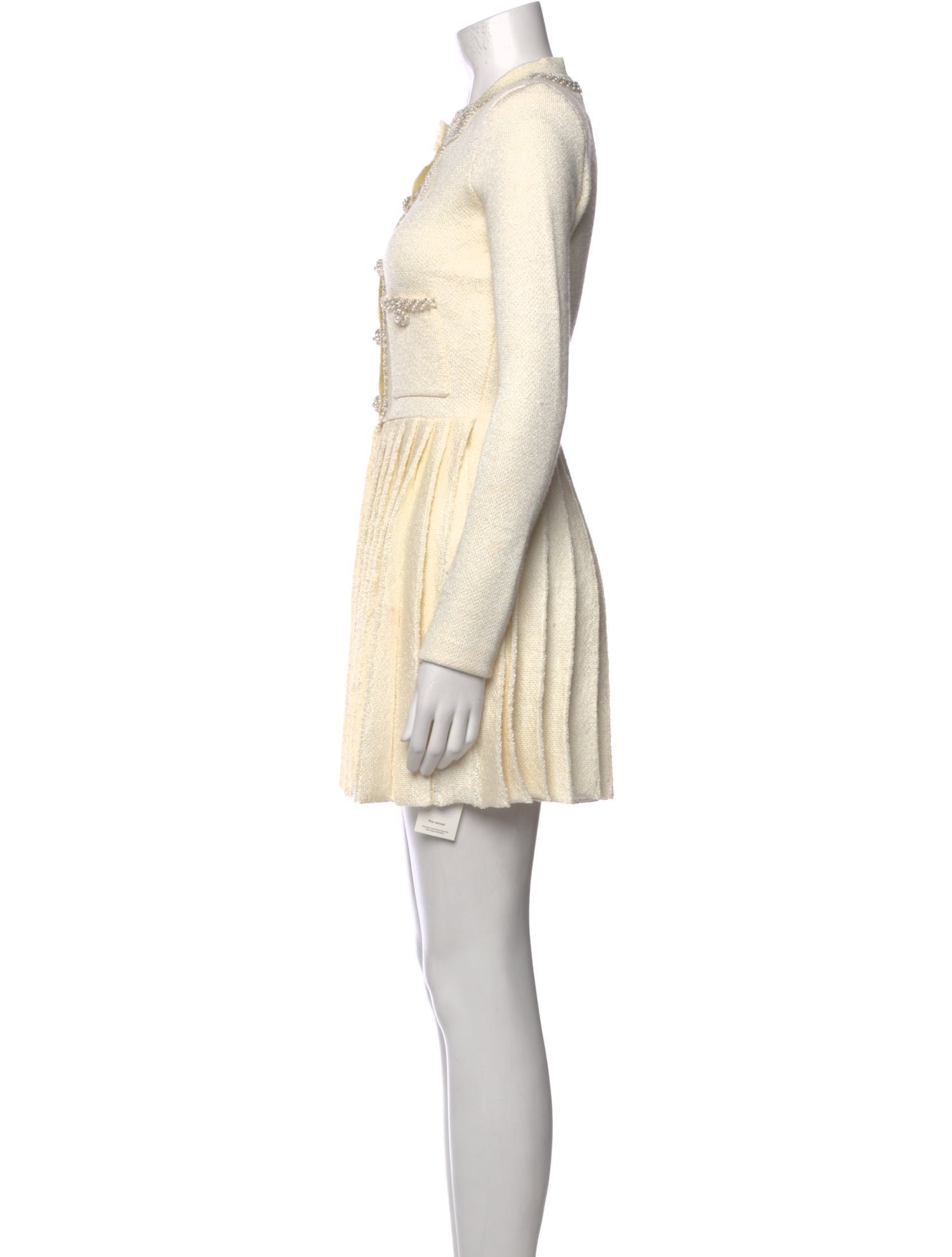 Self-Portrait Crew Neck Mini Dress