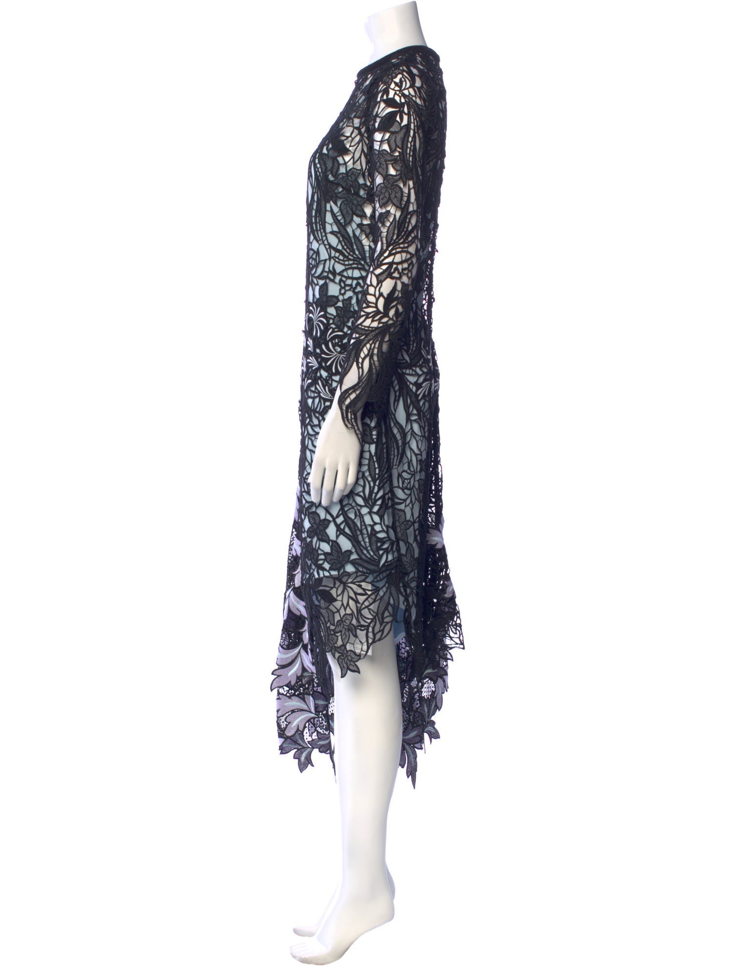 Self-Portrait Lace Pattern Long Dress