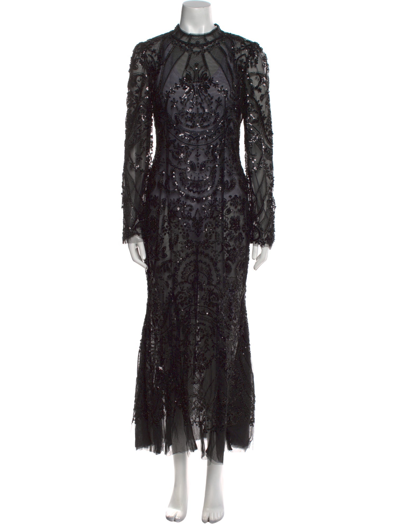 Self-Portrait Mock Neck Long Dress w/ Tags