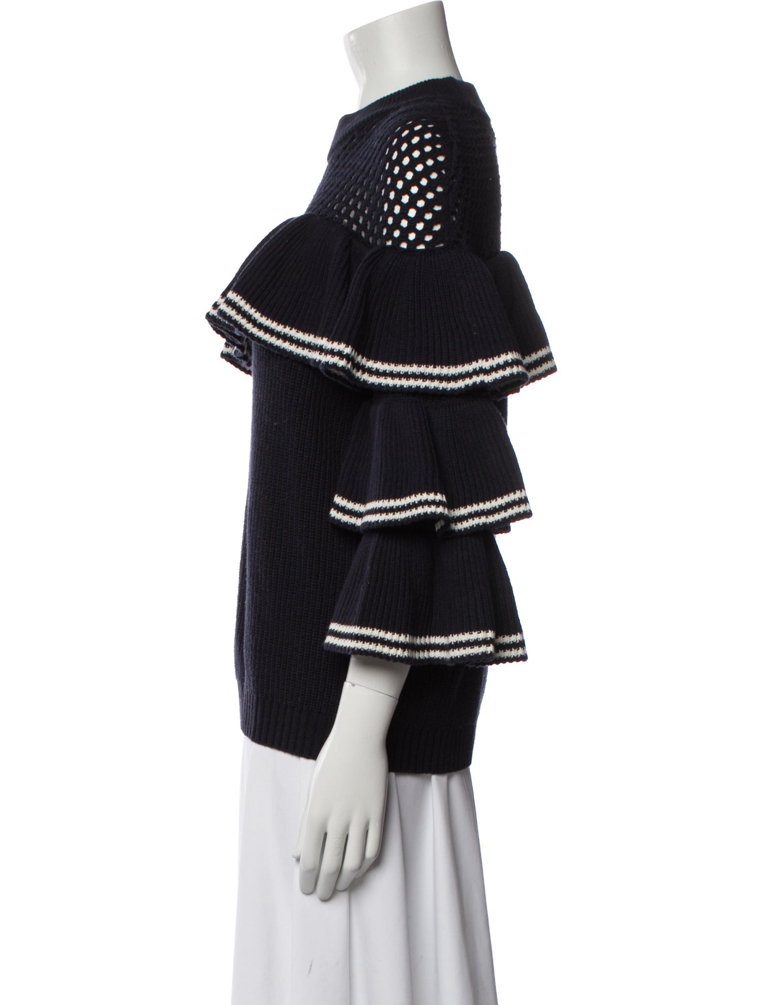 Self-Portrait Wool Striped Sweater