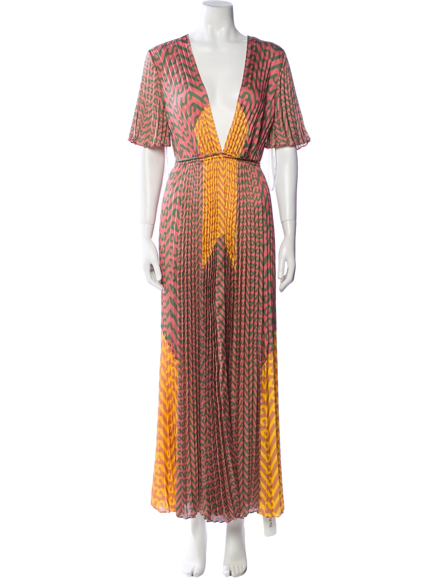 Self-Portrait Printed Long Dress