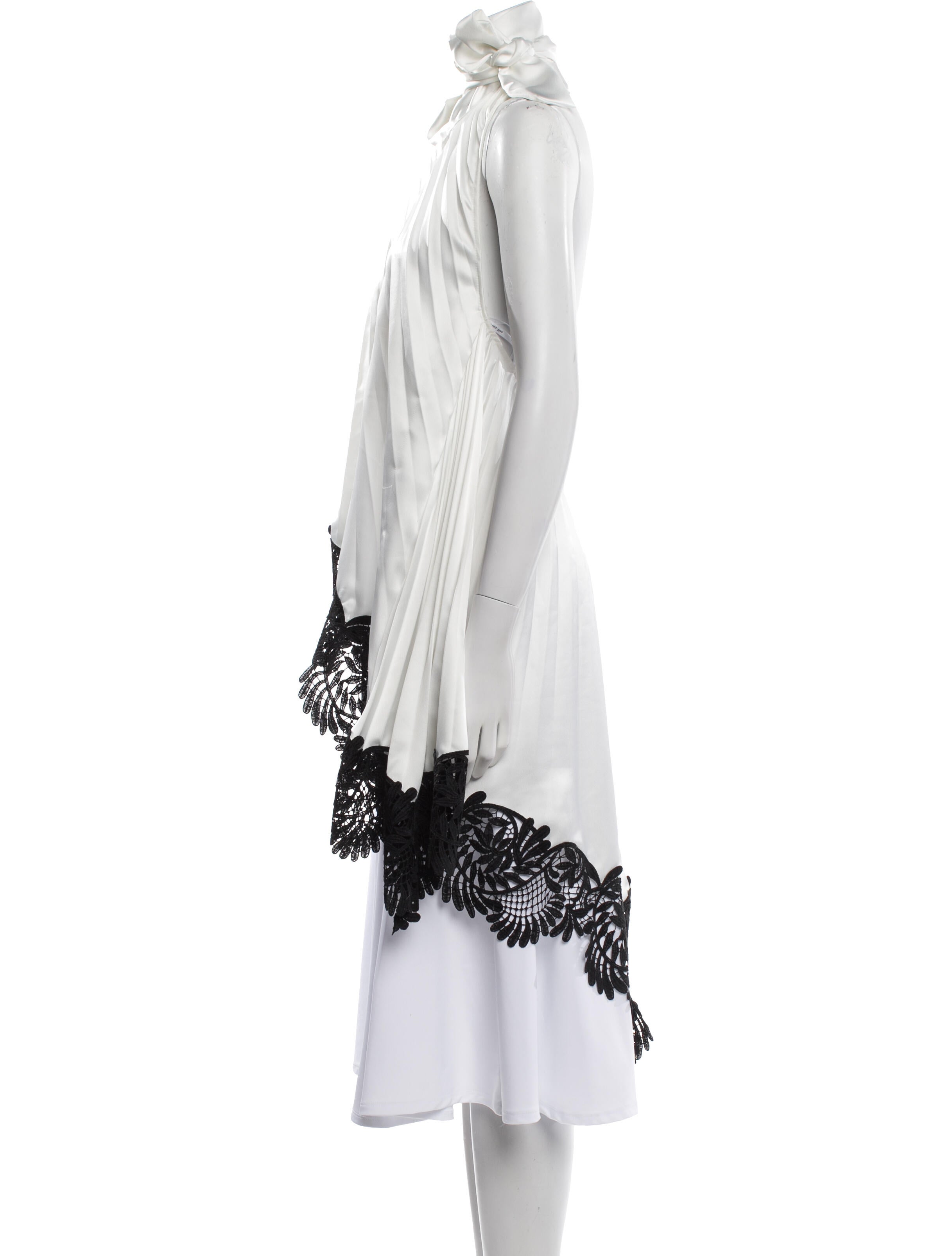 Self-Portrait Mock Neck Sleeveless Tunic