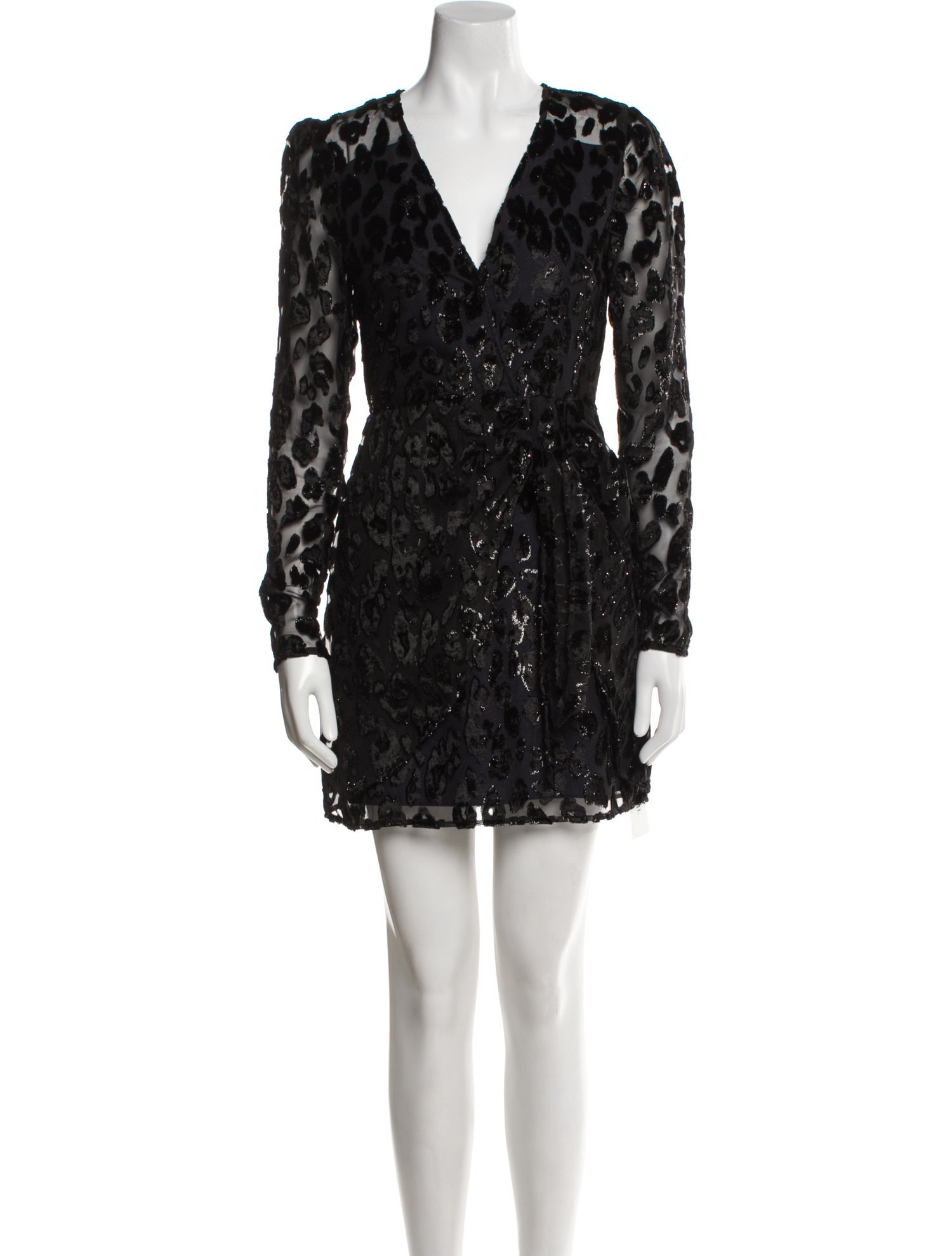 Self-Portrait Animal Print Mini Dress