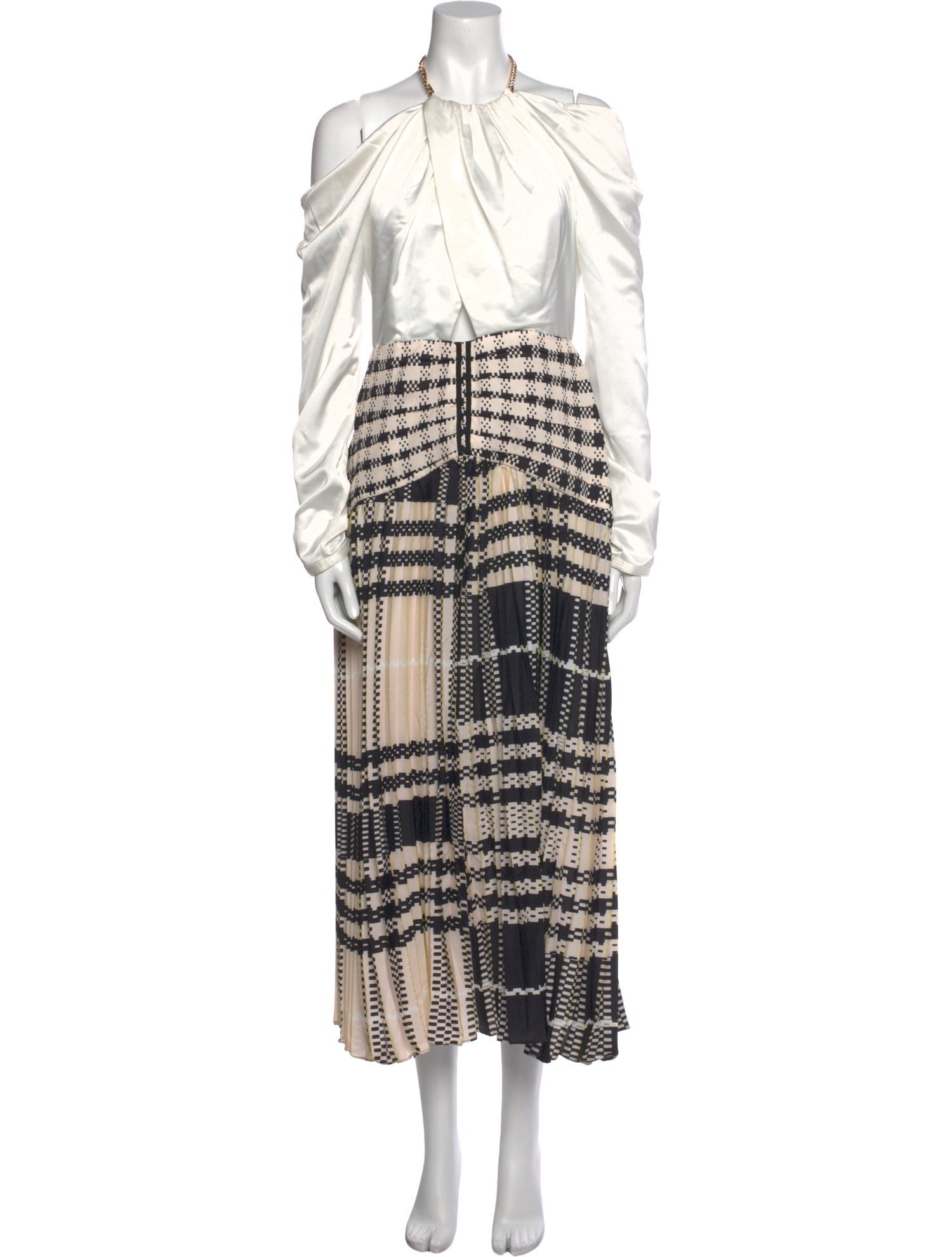 Self-Portrait Printed Long Dress