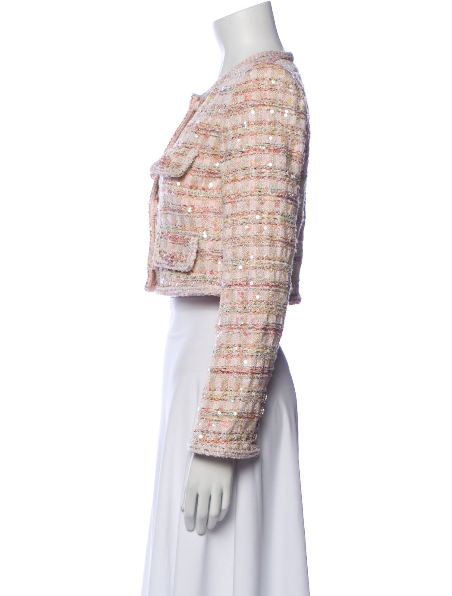 Self-Portrait Tweed Pattern Evening Jacket