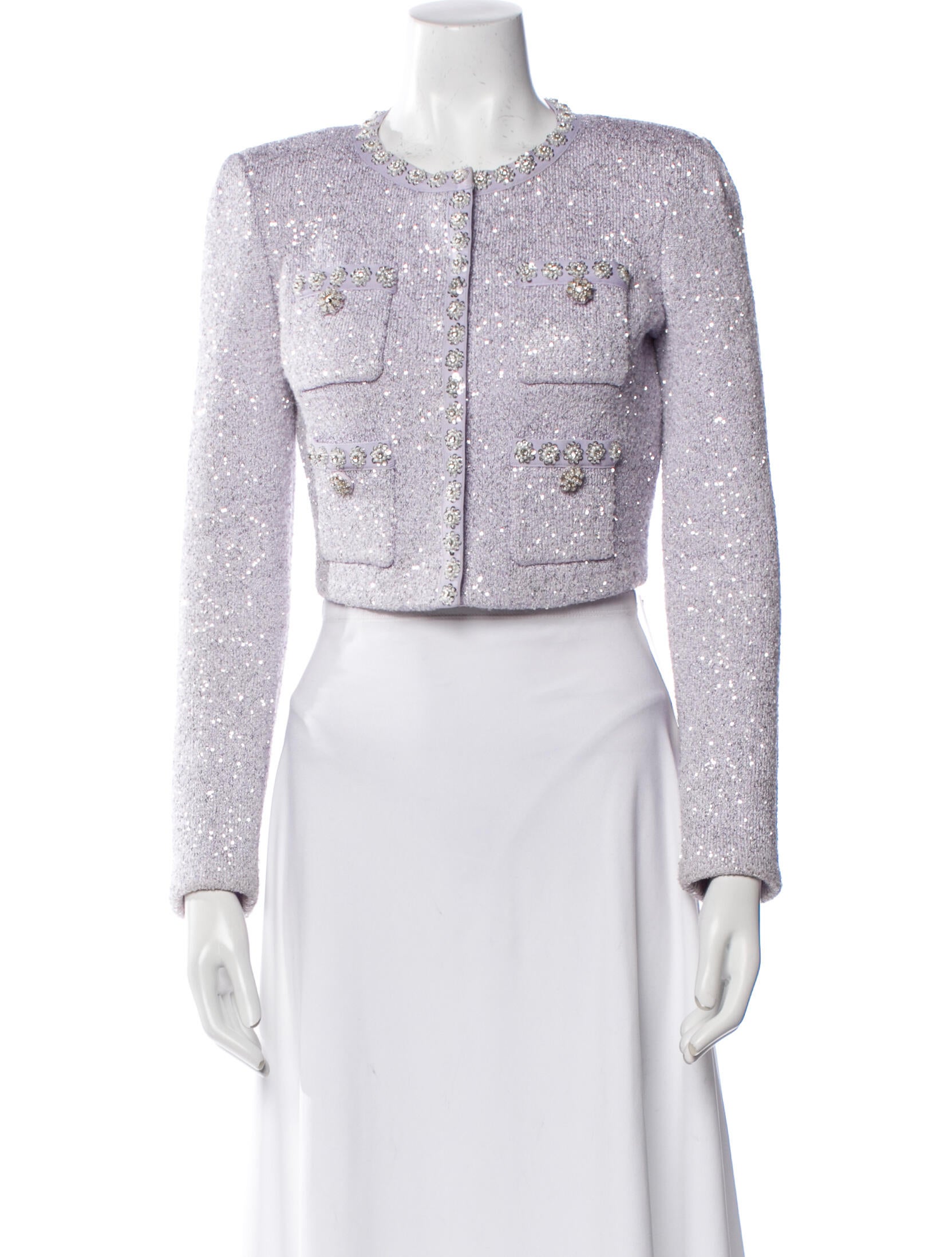 Self-Portrait Tweed Pattern Bolero