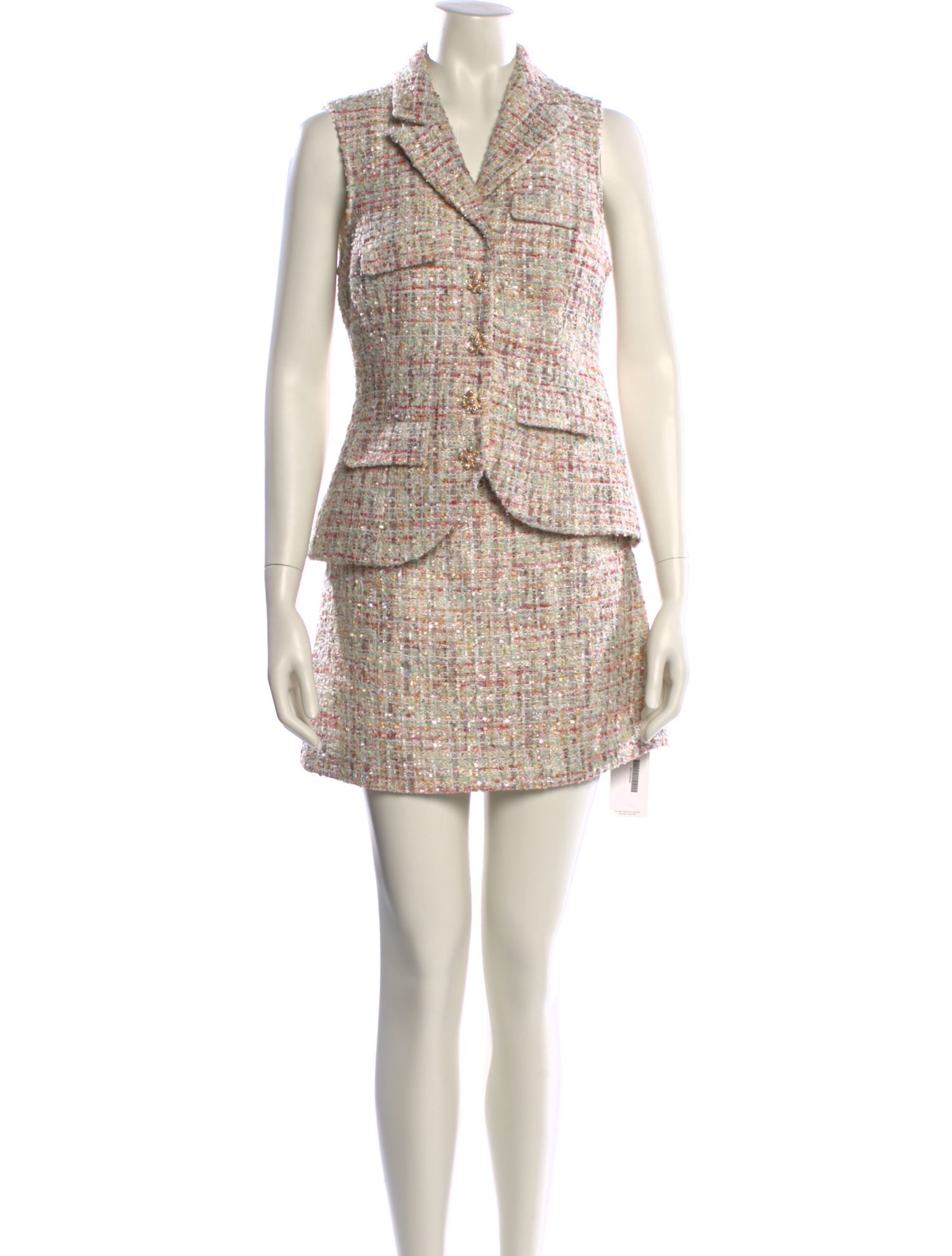 Self-Portrait Printed Mini Dress