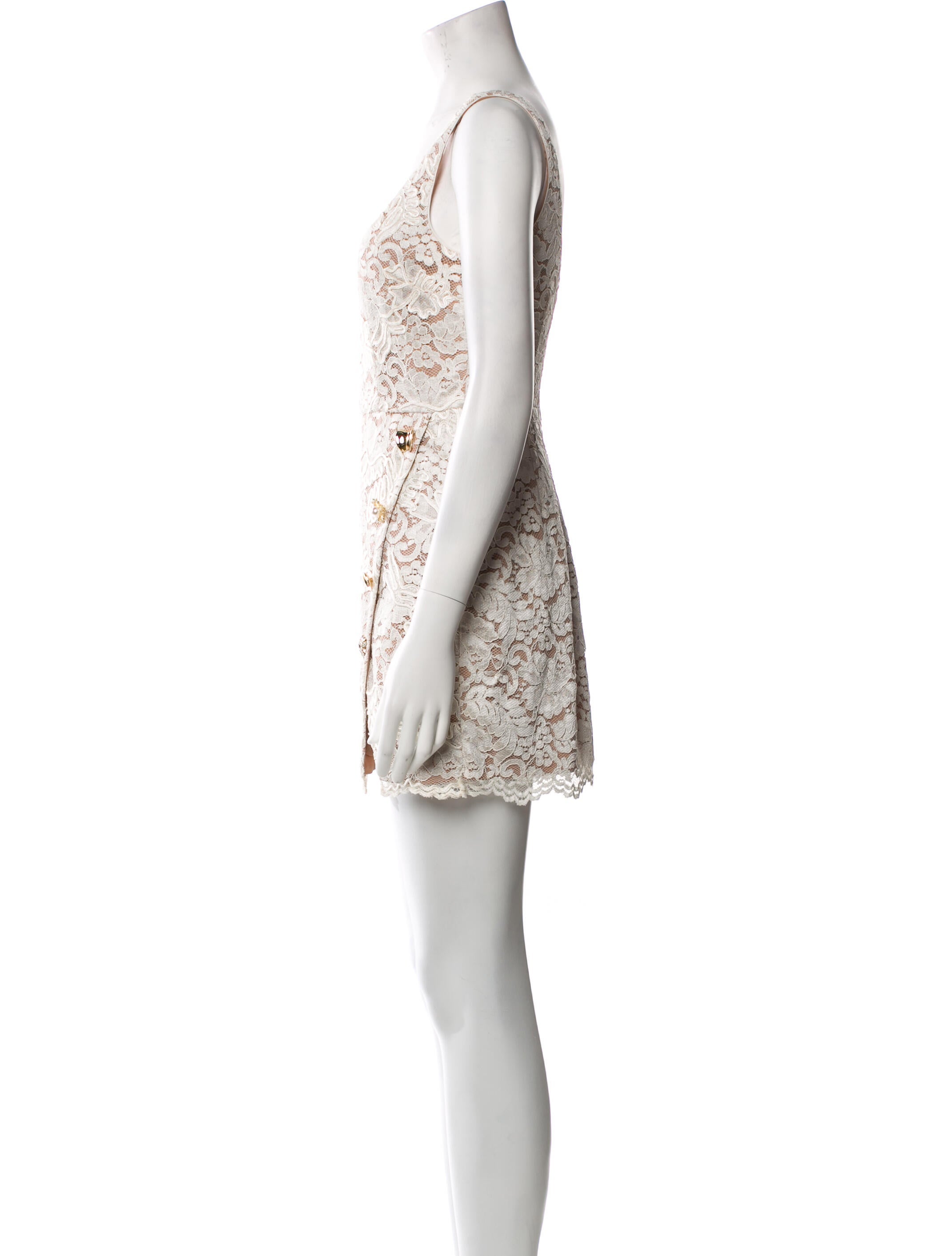 chinese dress ladies White Lace Bow Mini Dress