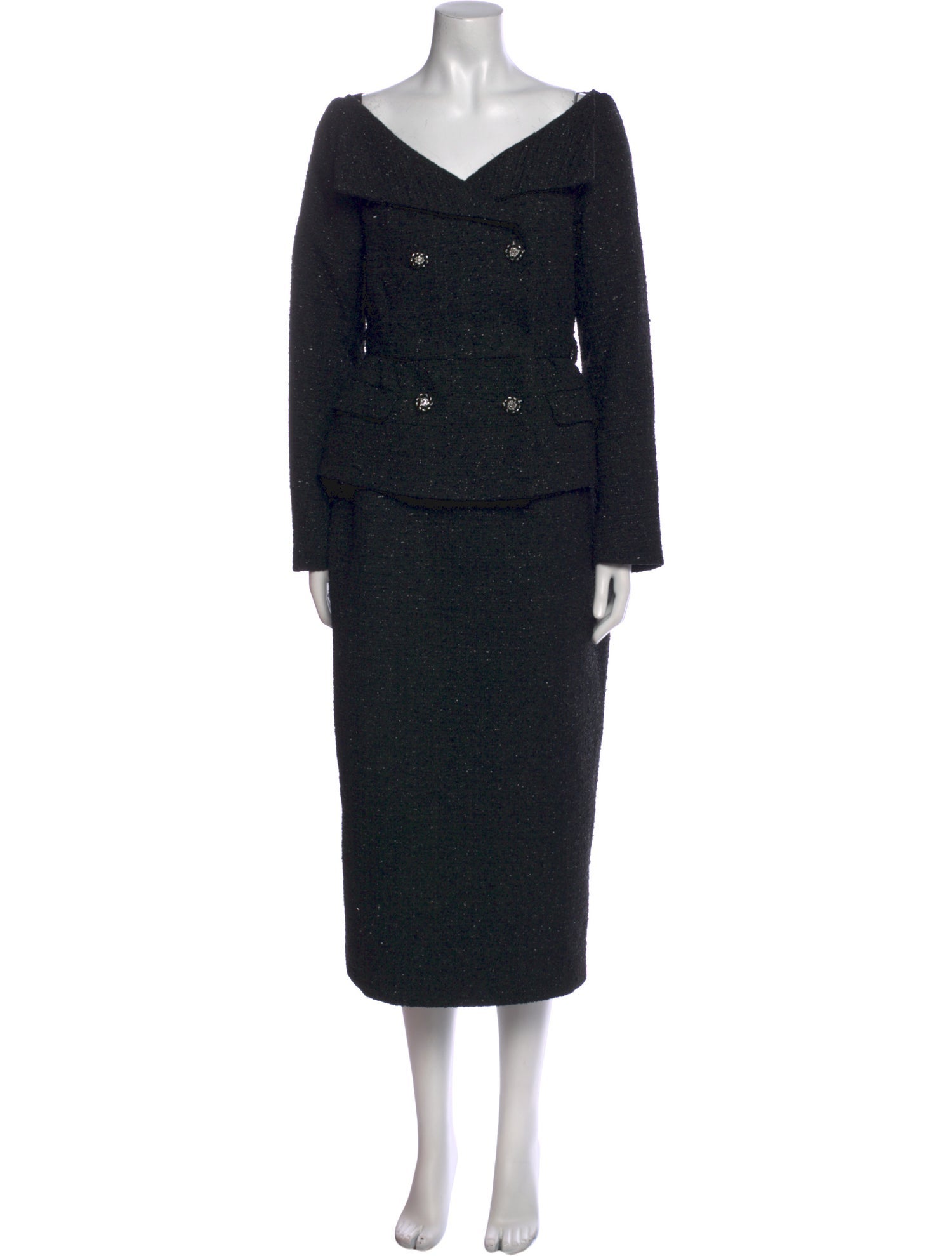 Self-Portrait V-Neck Midi Length Dress w/ Tags