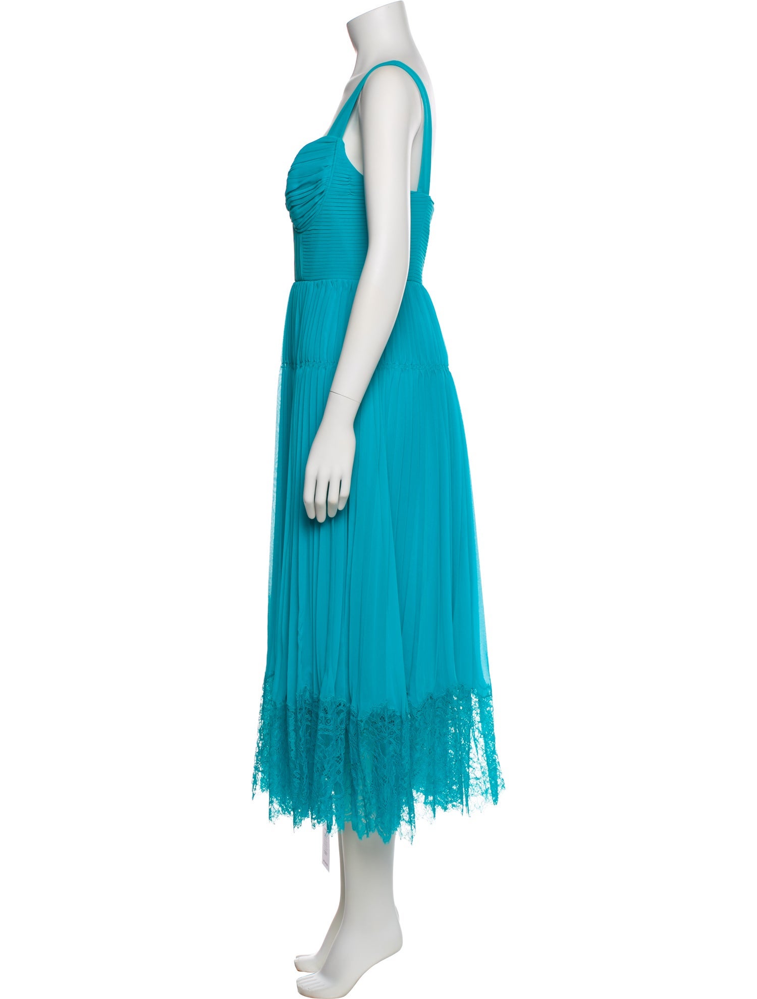 Self-Portrait Square Neckline Long Dress