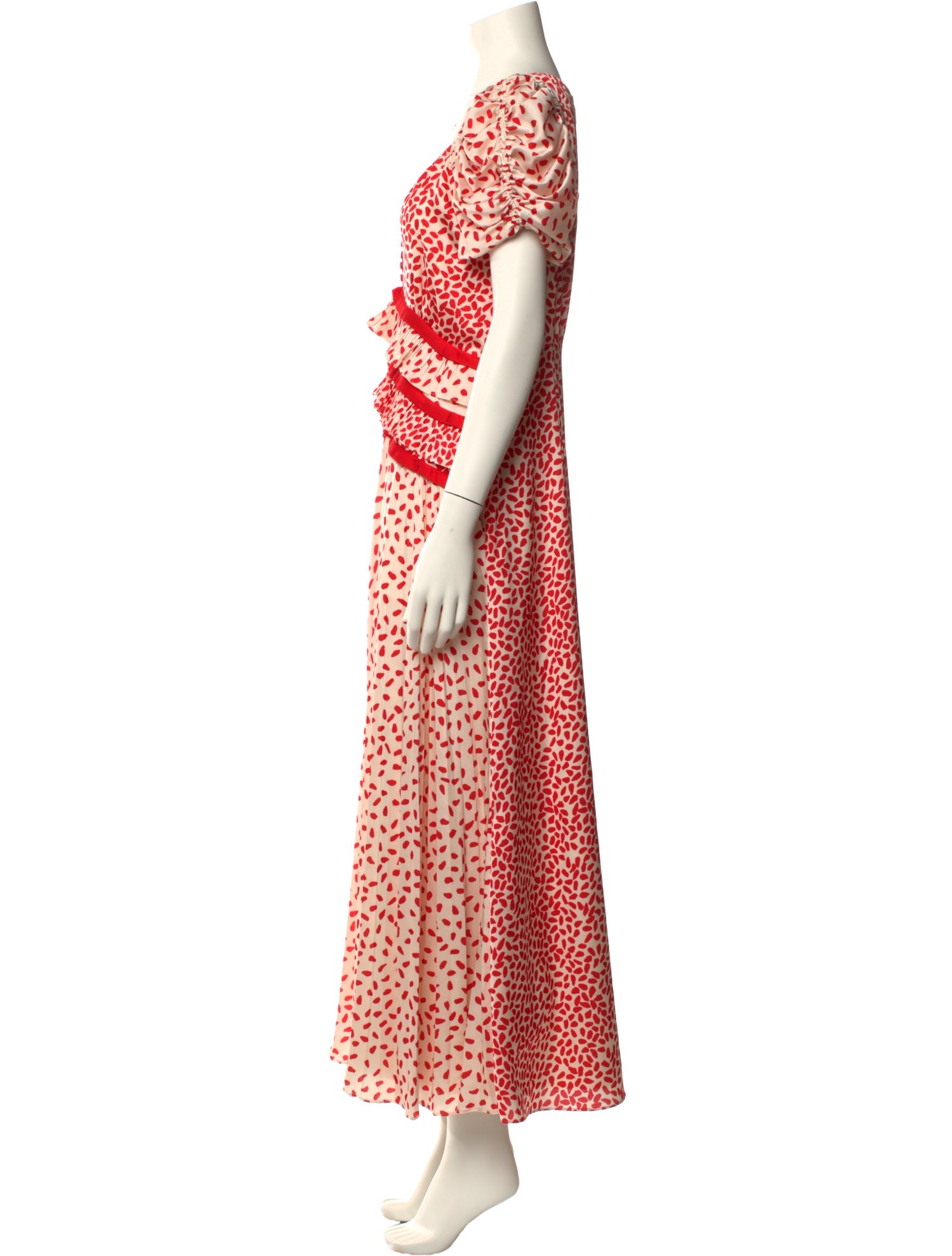 Self-Portrait Printed Long Dress
