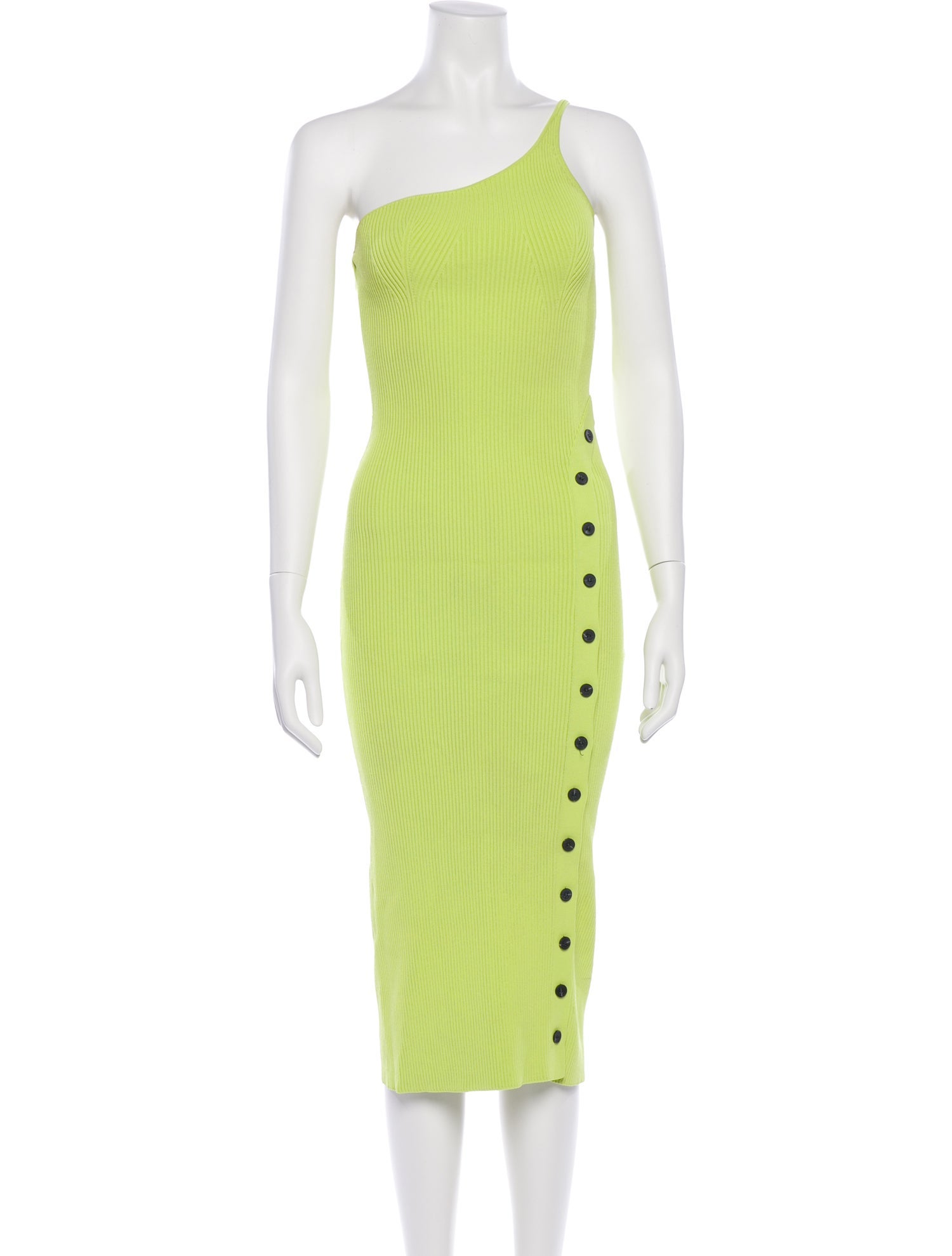 Self-Portrait One-Shoulder Midi Length Dress