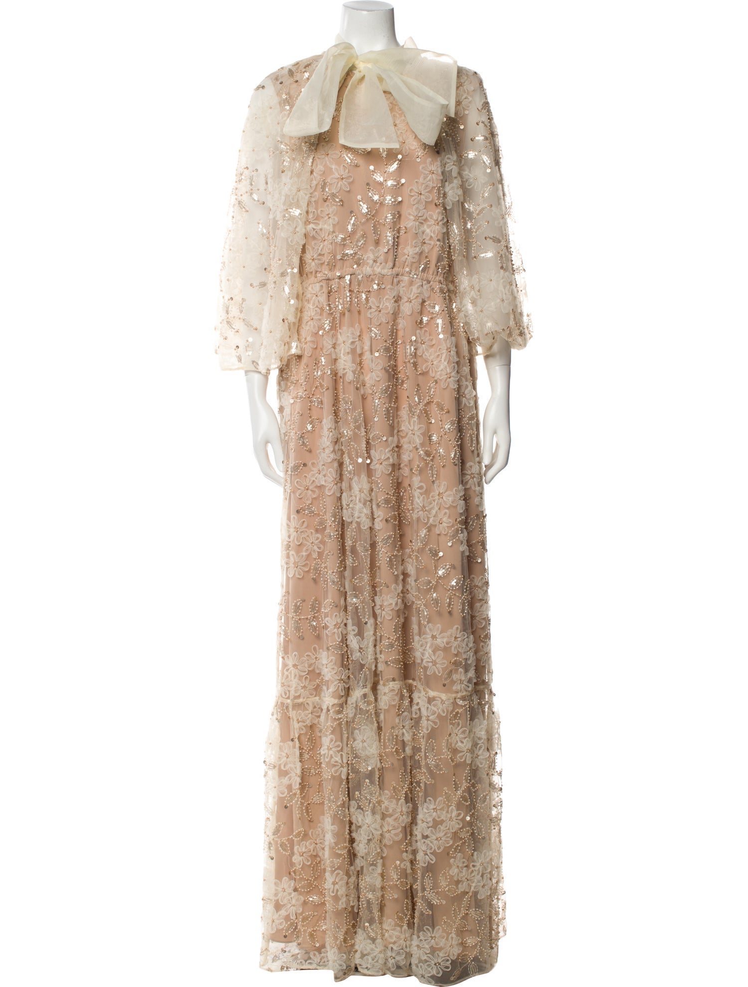 Self-Portrait Lace Pattern Long Dress w/ Tags