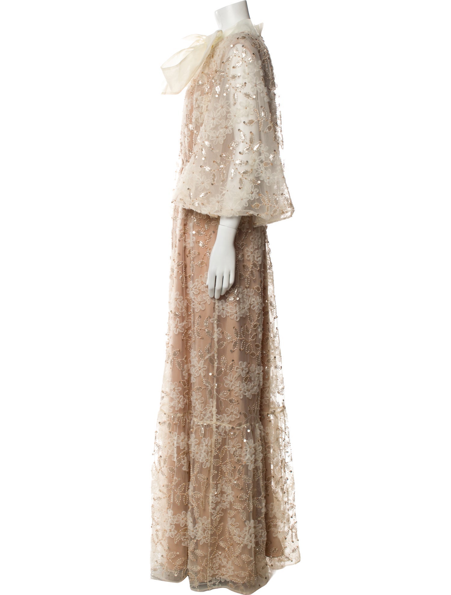 Self-Portrait Lace Pattern Long Dress w/ Tags