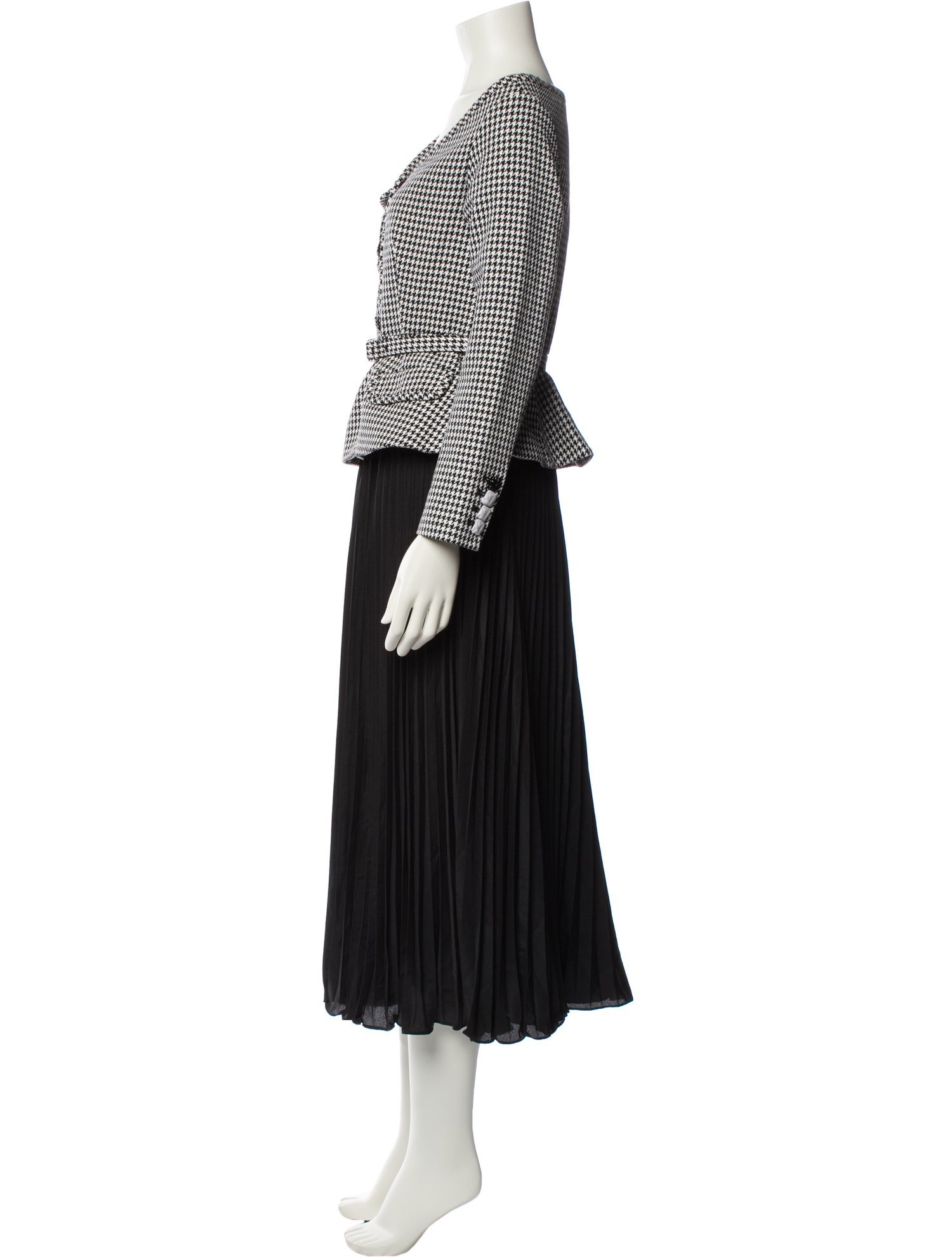 Self-Portrait Colorblock Pattern Long Dress w/ Tags