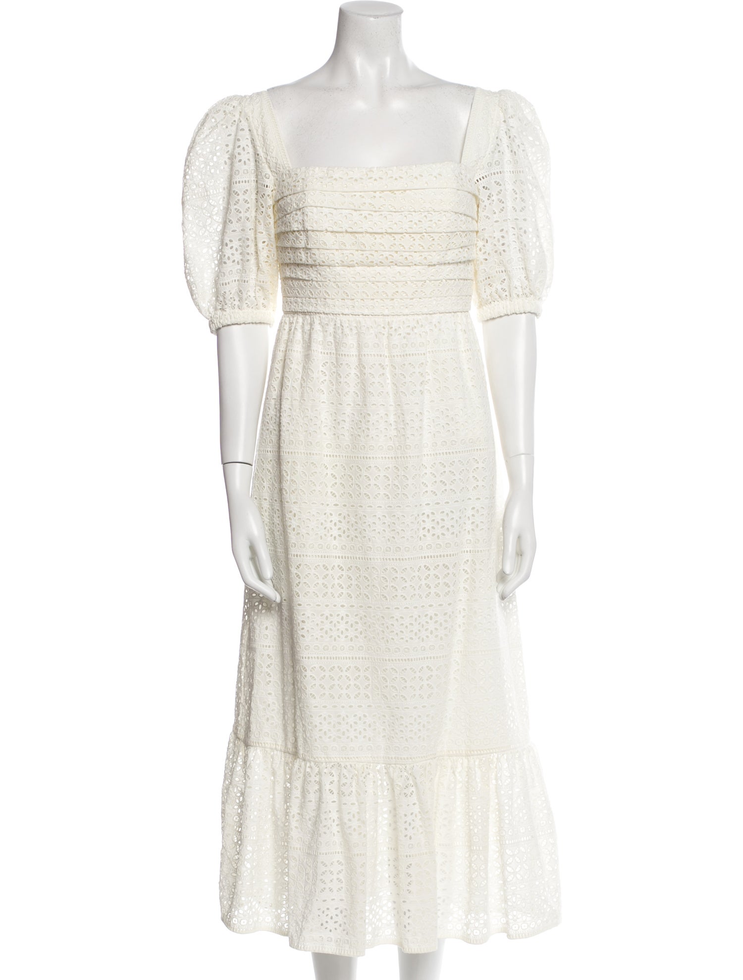 Self-Portrait Square Neckline Long Dress