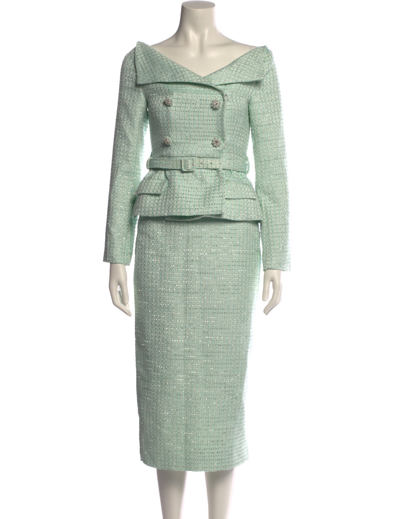 Self-Portrait V-Neck Midi Length Dress w/ Tags