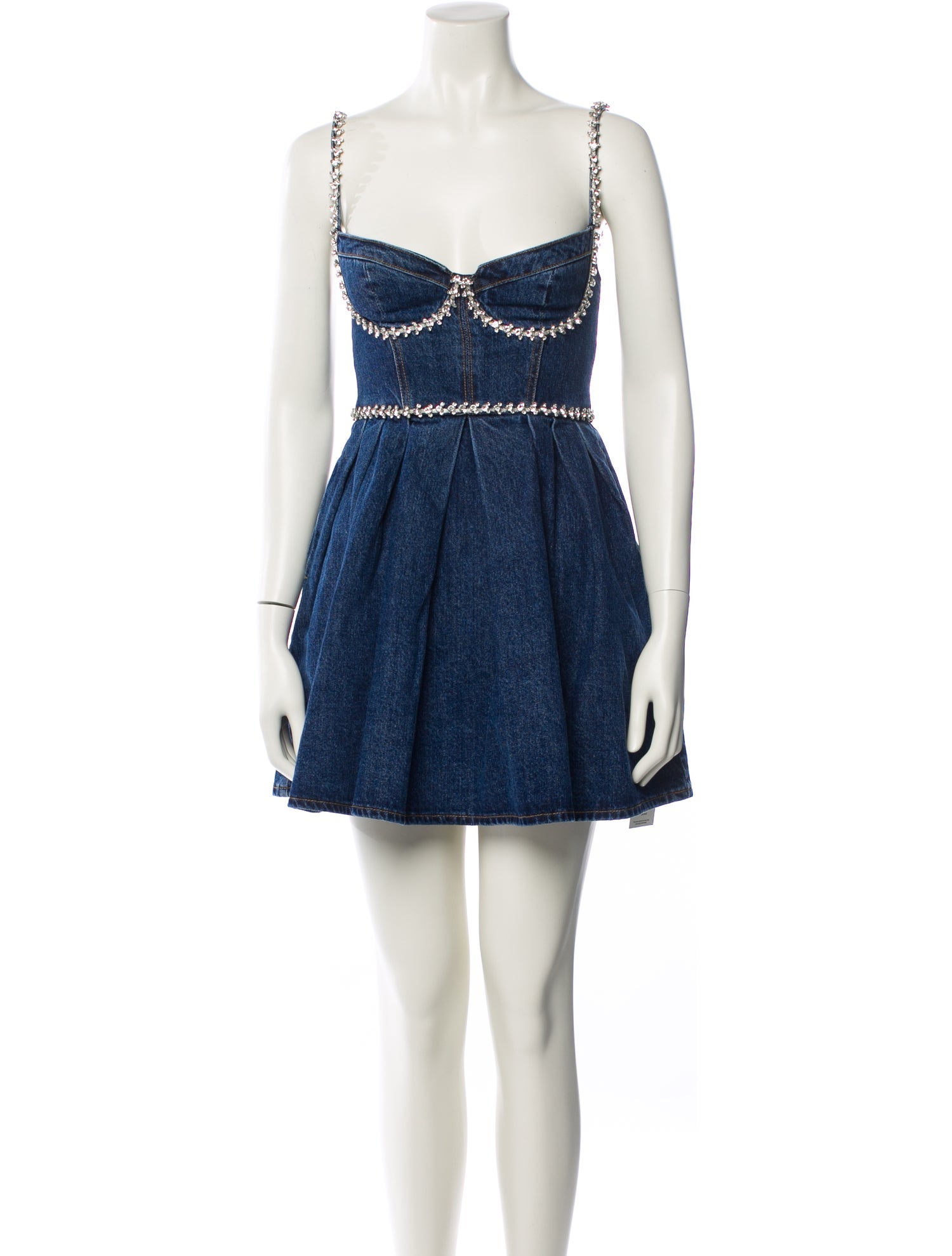 Self-Portrait Square Neckline Mini Dress