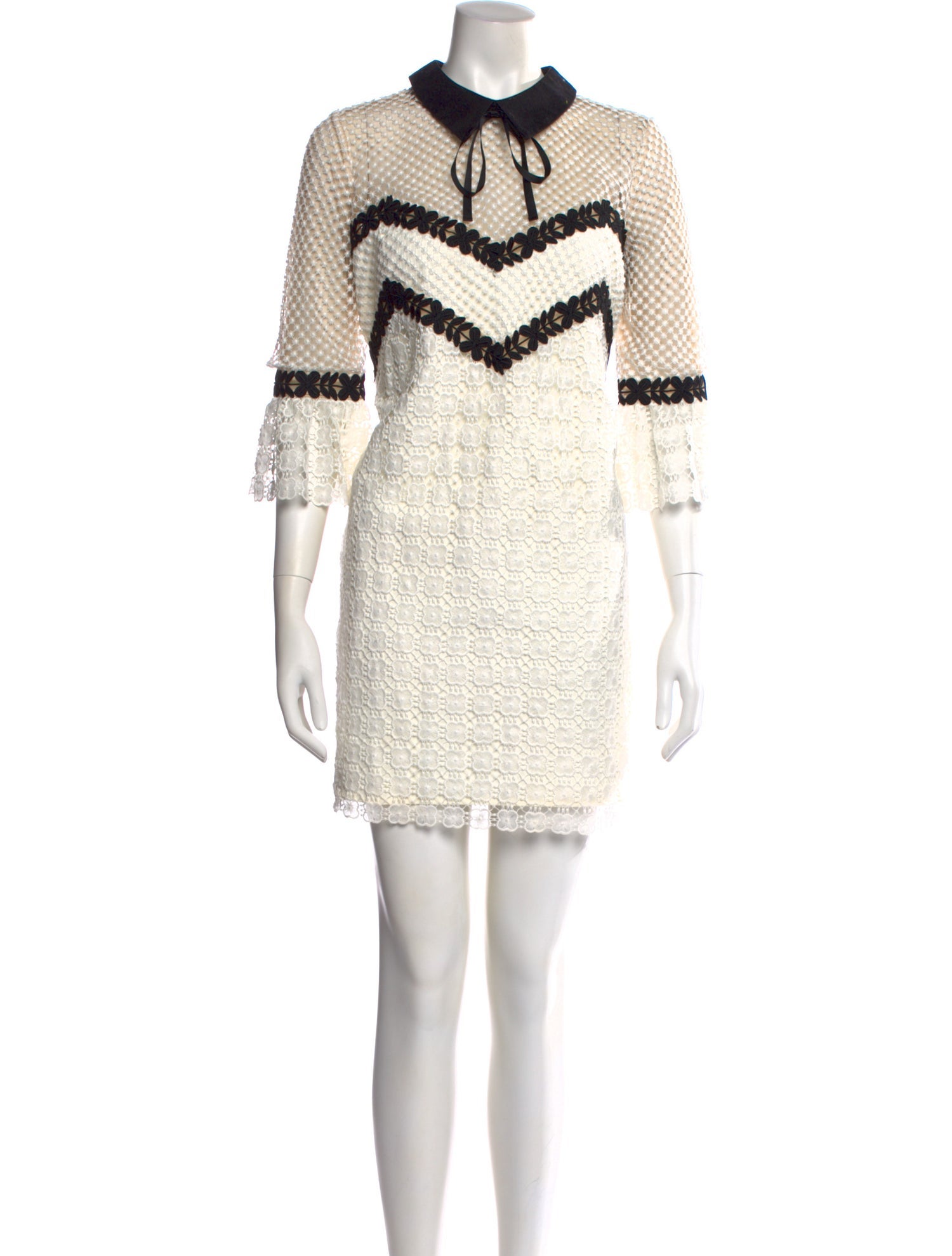 Self-Portrait Printed Mini Dress