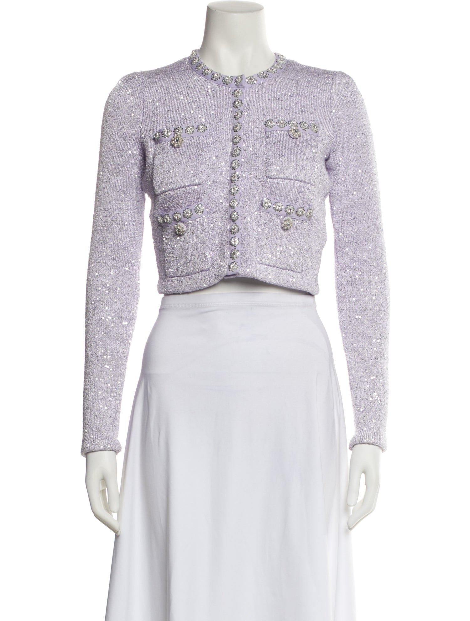 Self-Portrait Tweed Pattern Bolero