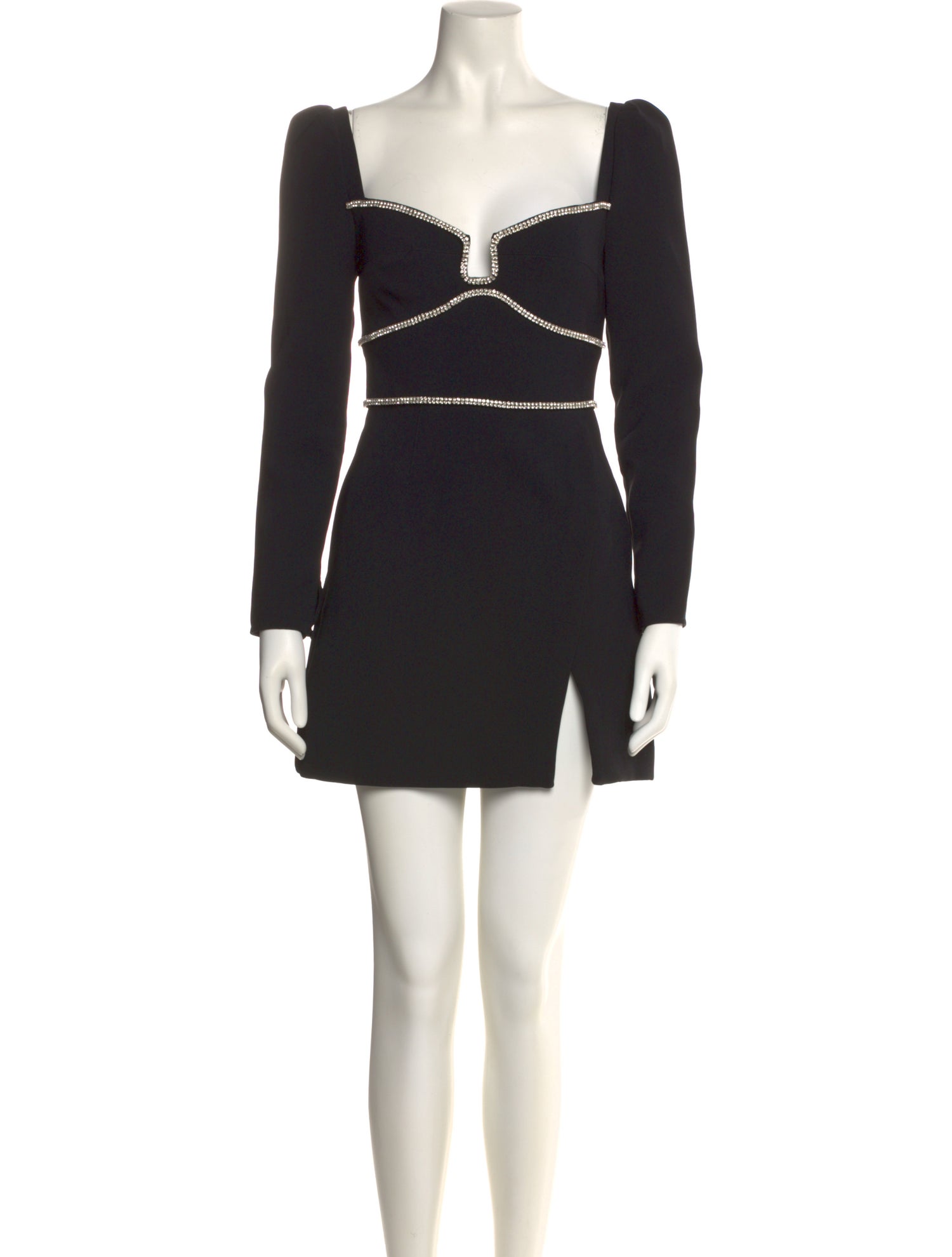 Self-Portrait Square Neckline Mini Dress