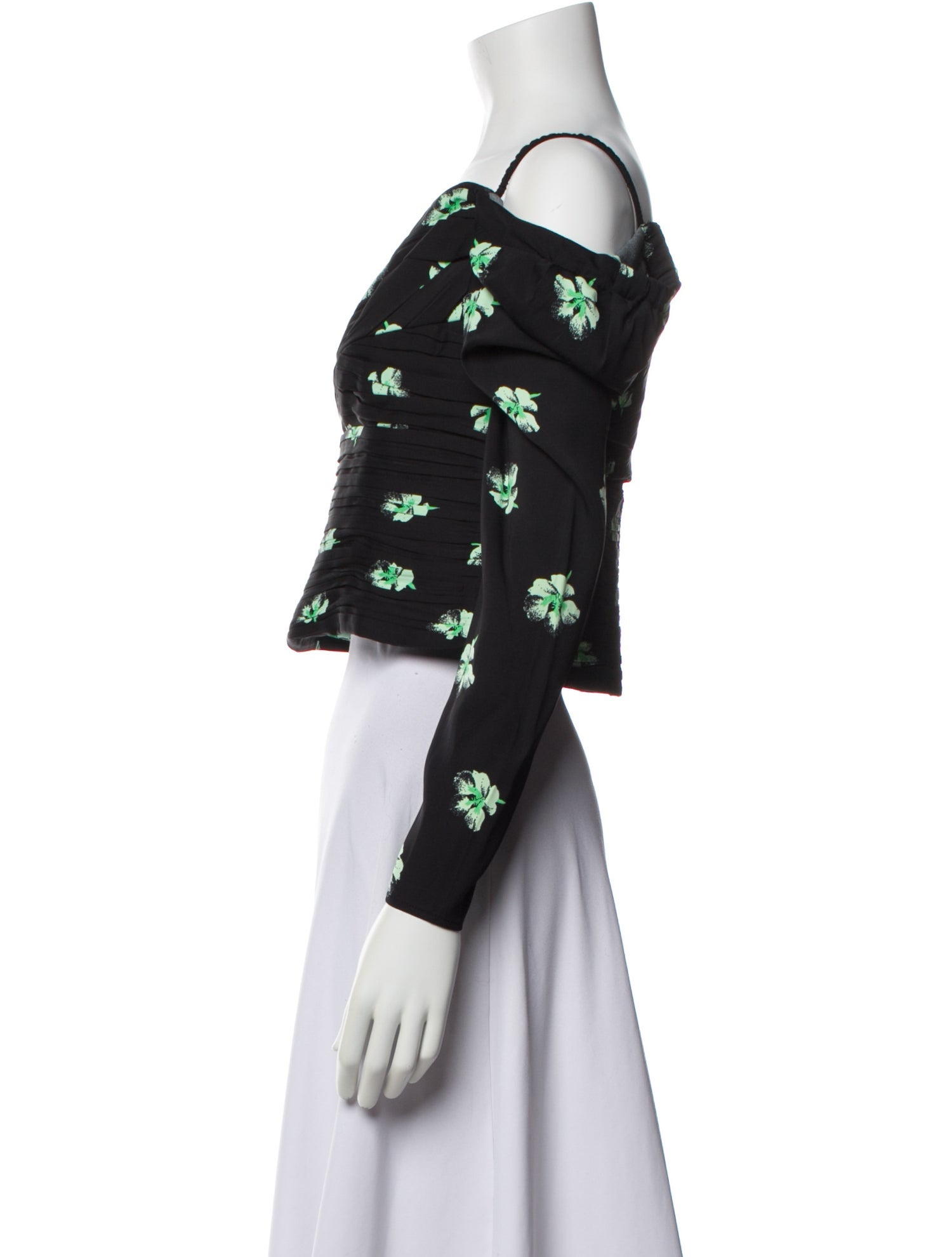 Self-Portrait Silk Floral Print Crop Top w/ Tags