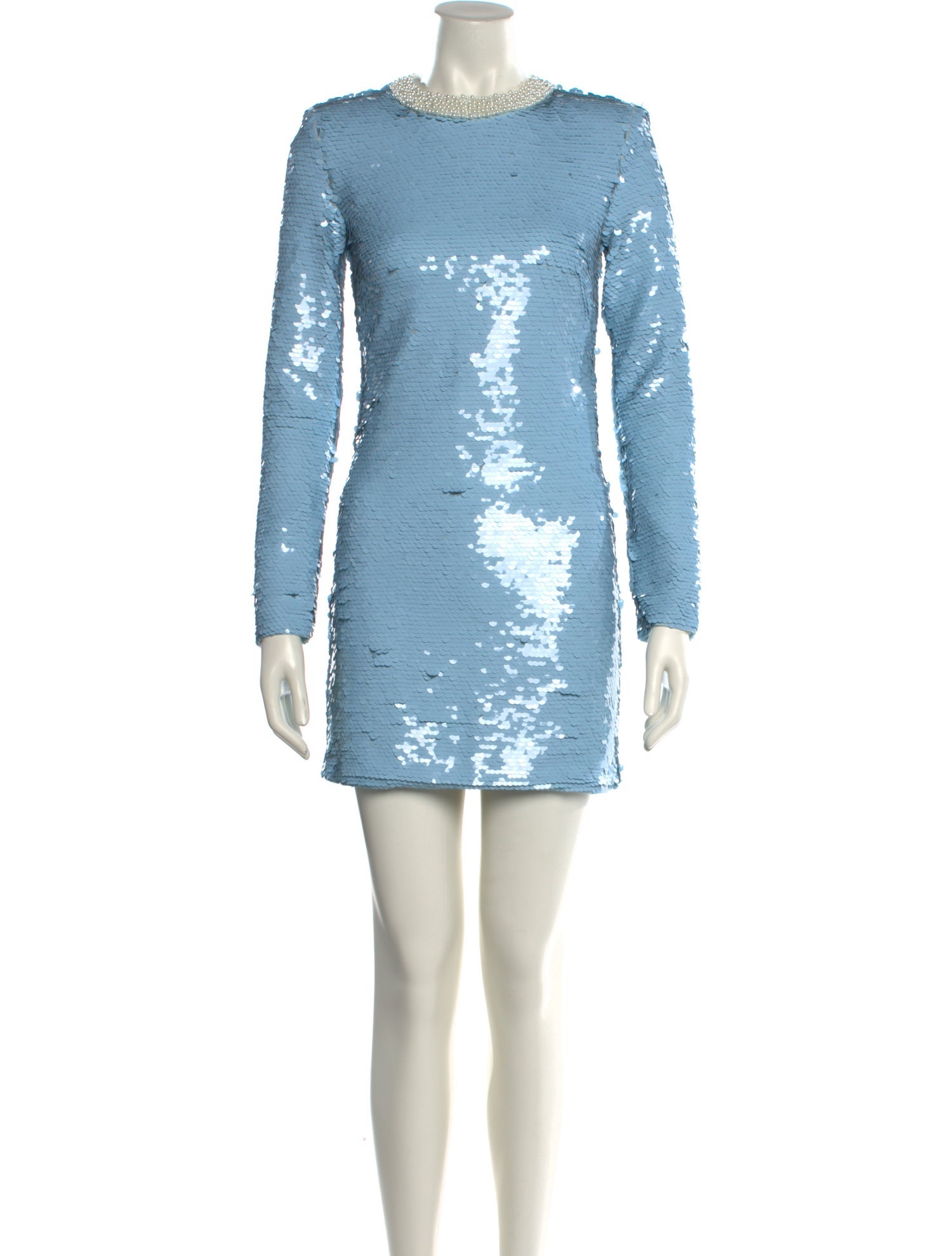 Self-Portrait Crew Neck Mini Dress