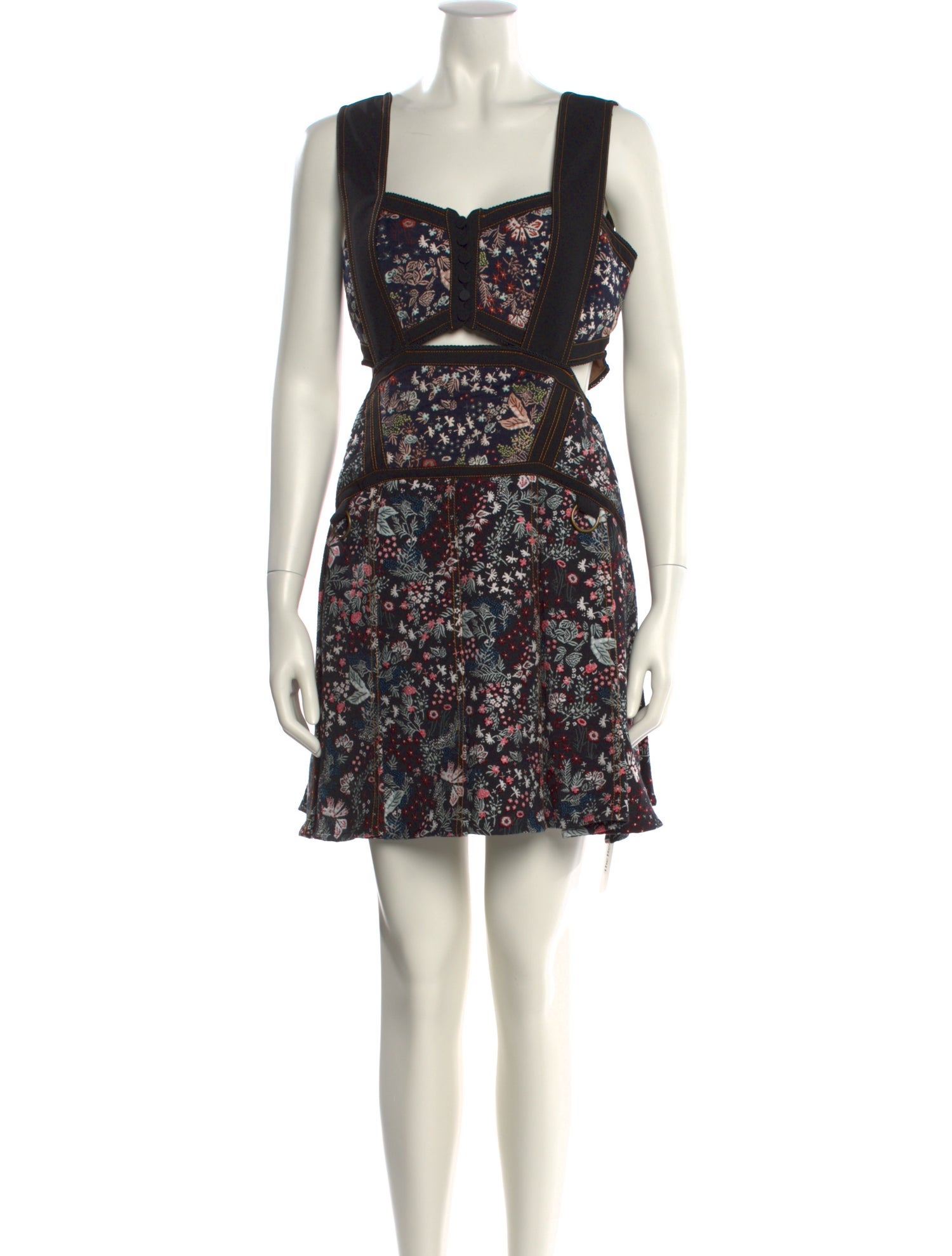 Self-Portrait Floral Print Mini Dress w/ Tags