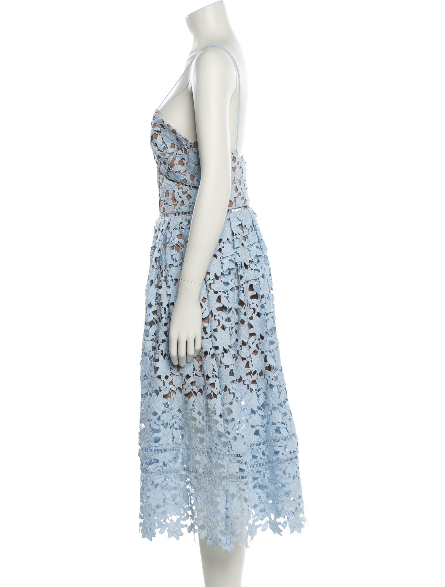 Self-Portrait Strapless Knee-Length Dress