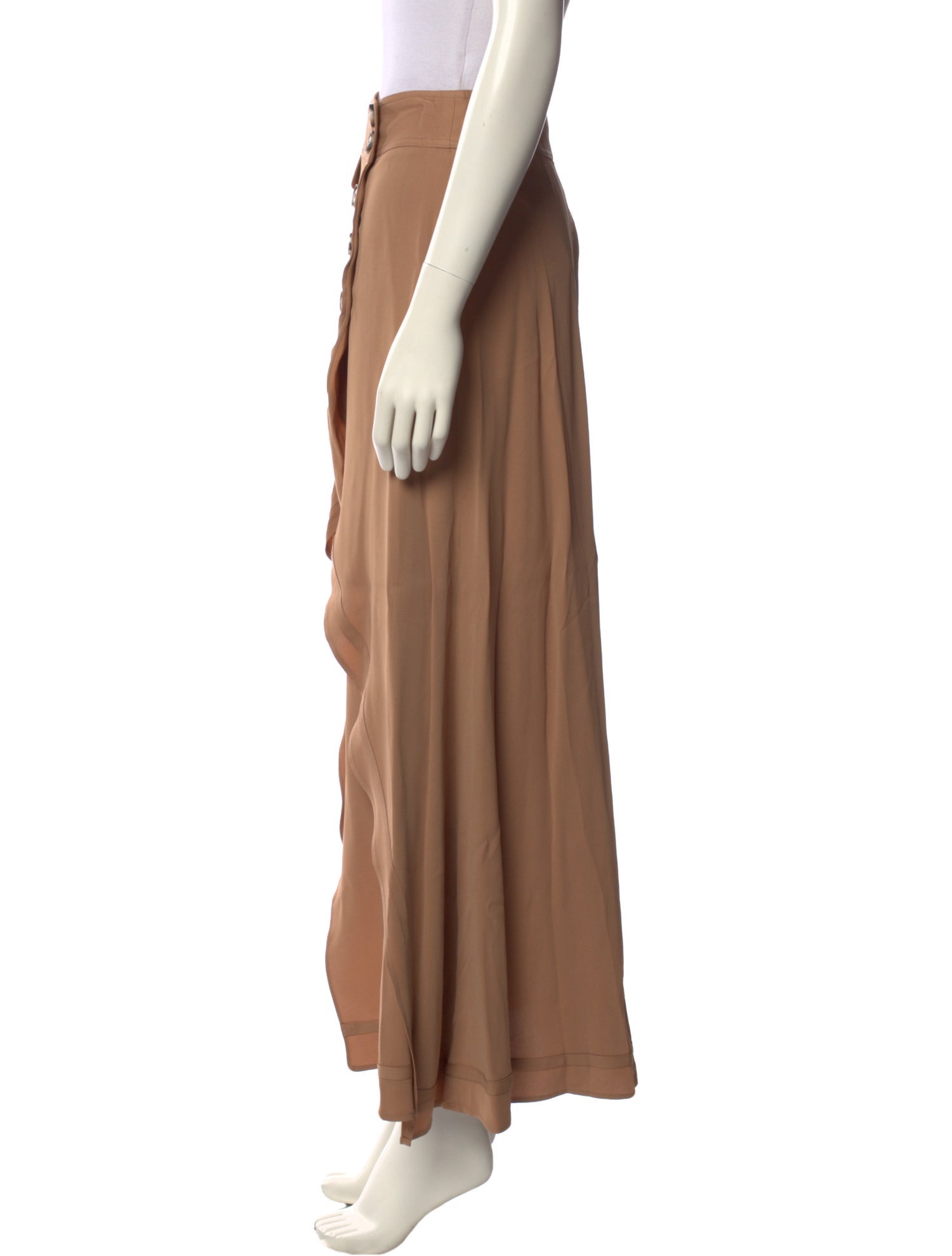 Self-Portrait Ruffle Embellishment Midi Length Skirt