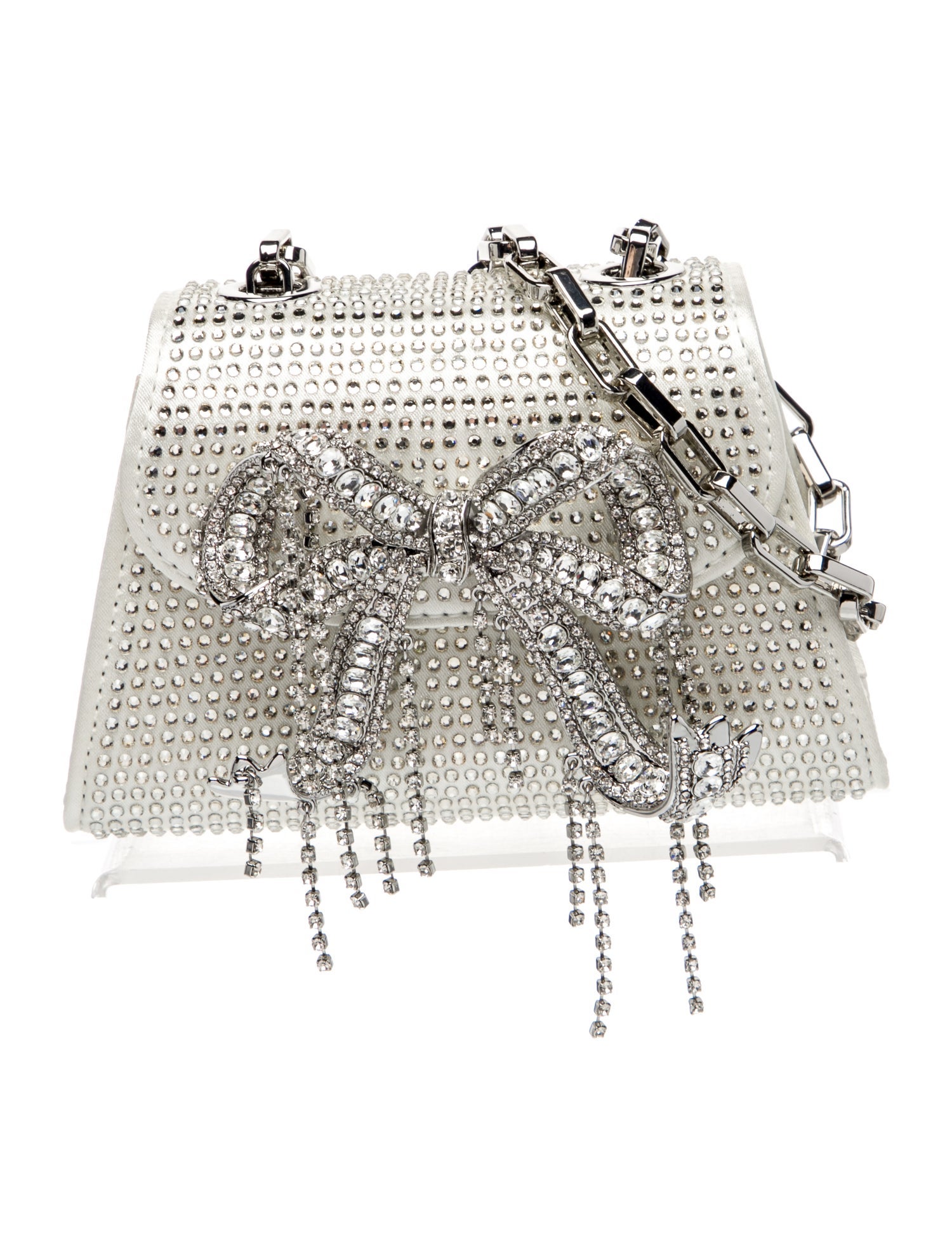 Self-Portrait Leather Evening Bag