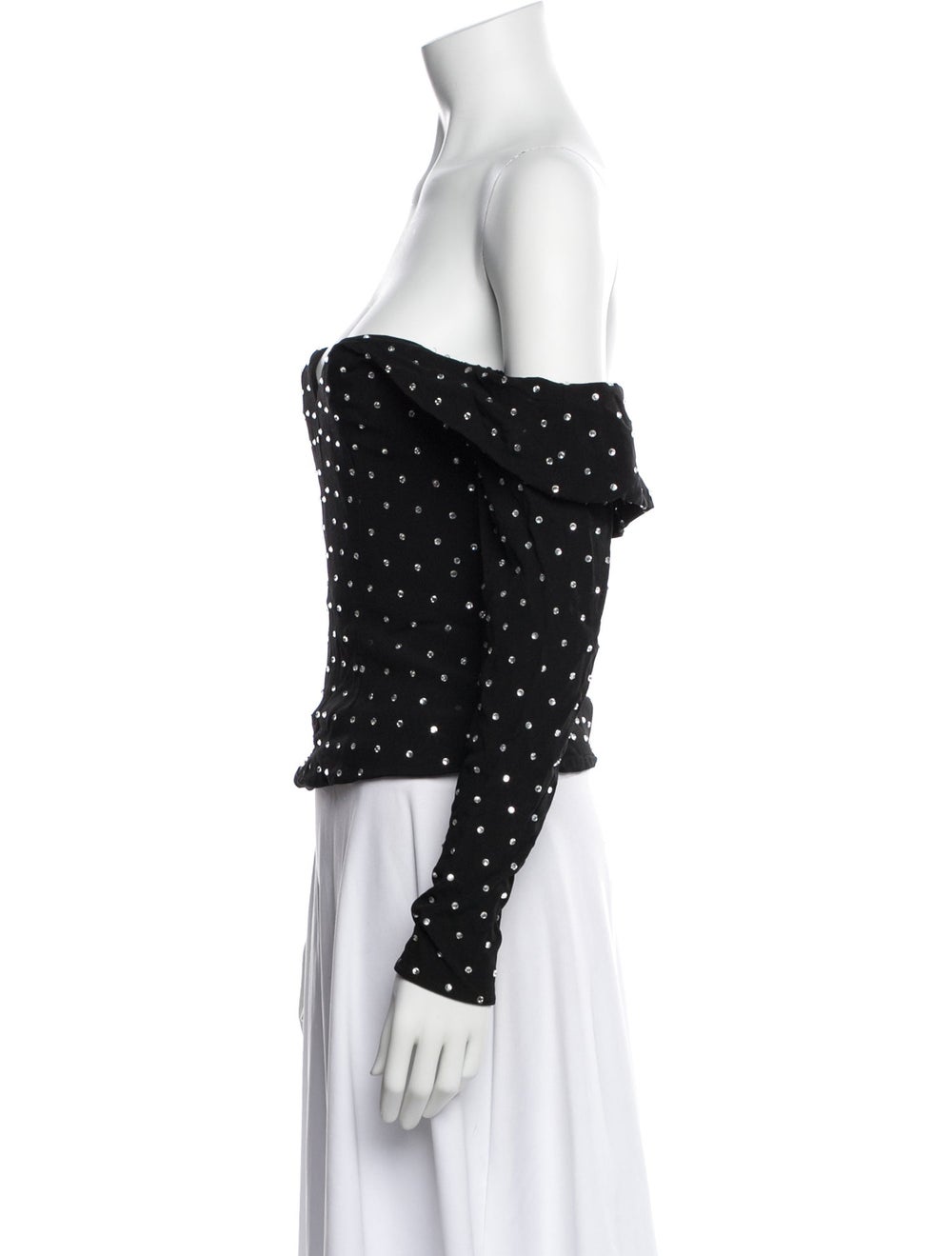 Self-Portrait Patterned Off-The-Shoulder Top - image 2