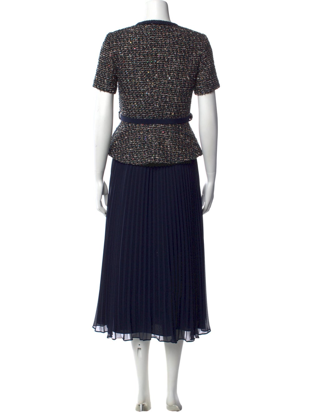 Self-Portrait Tweed Pattern Midi Length Dress - image 3