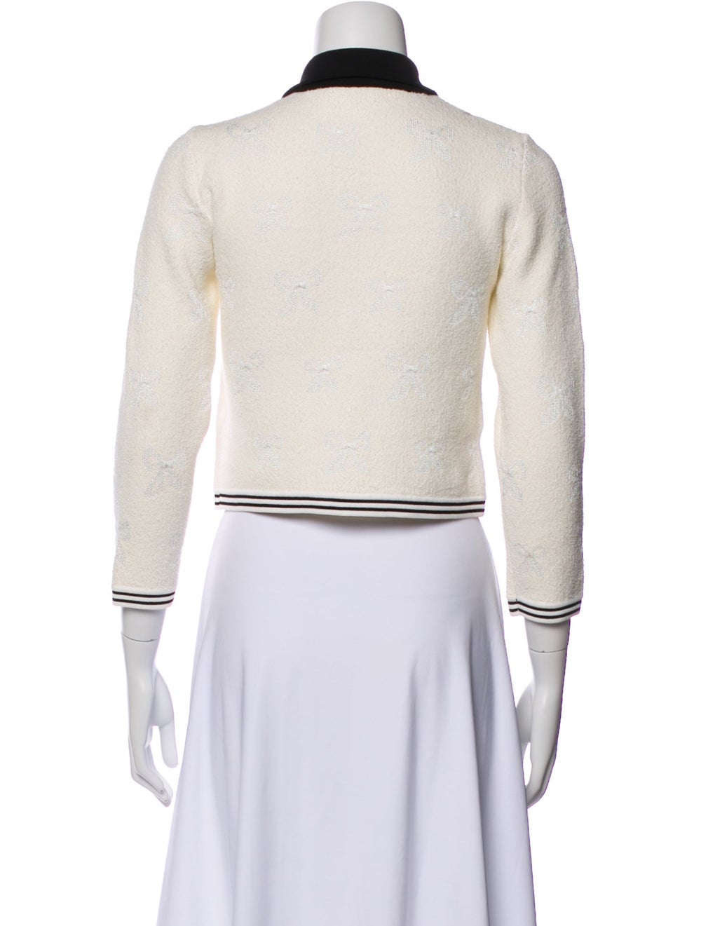 Self-Portrait Tweed Pattern Biker Jacket - image 3