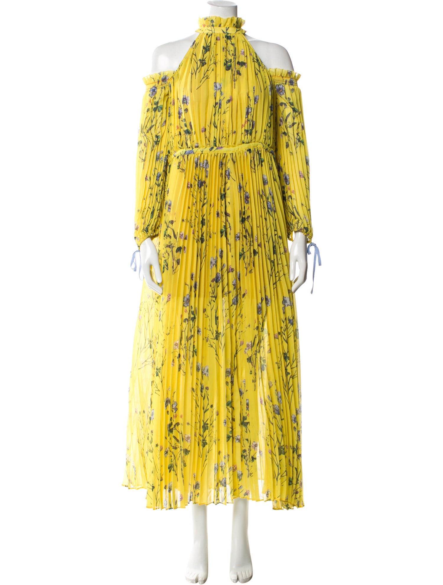 self portrait off shoulder floral printed dress Floral Print Long Dress w/ Tags