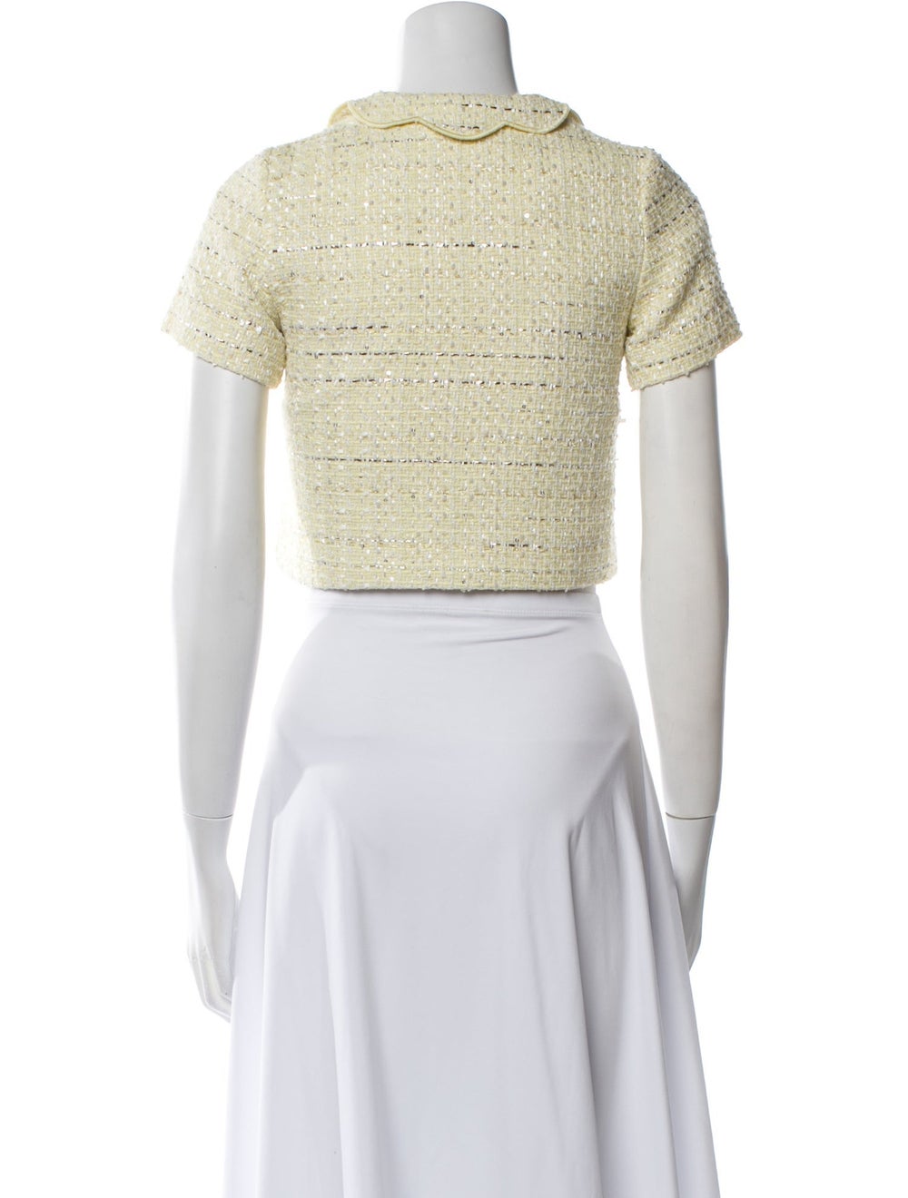 Self-Portrait Boucle Jacket Tweed Pattern Bolero - image 3