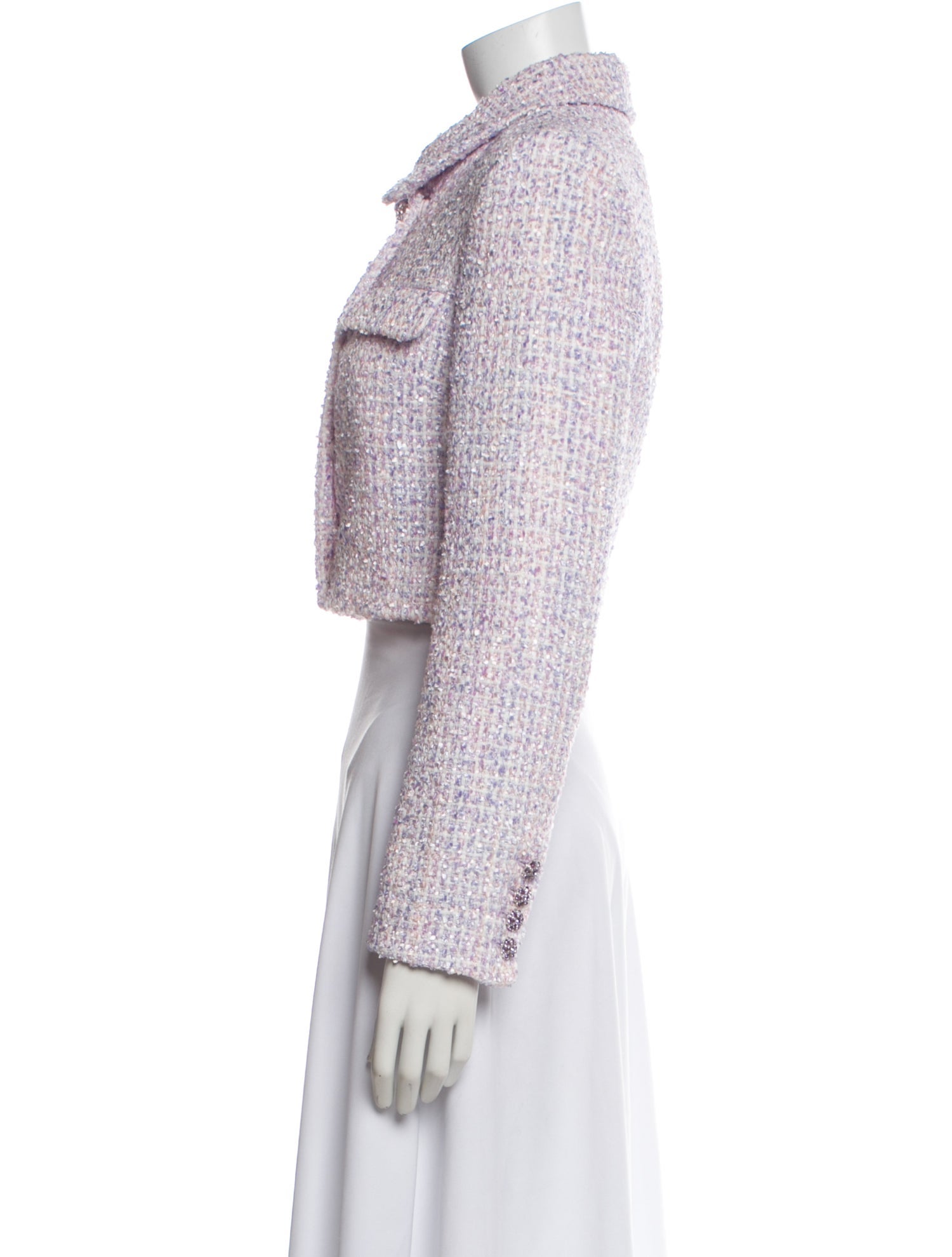 Self-Portrait Tweed Pattern Evening Jacket