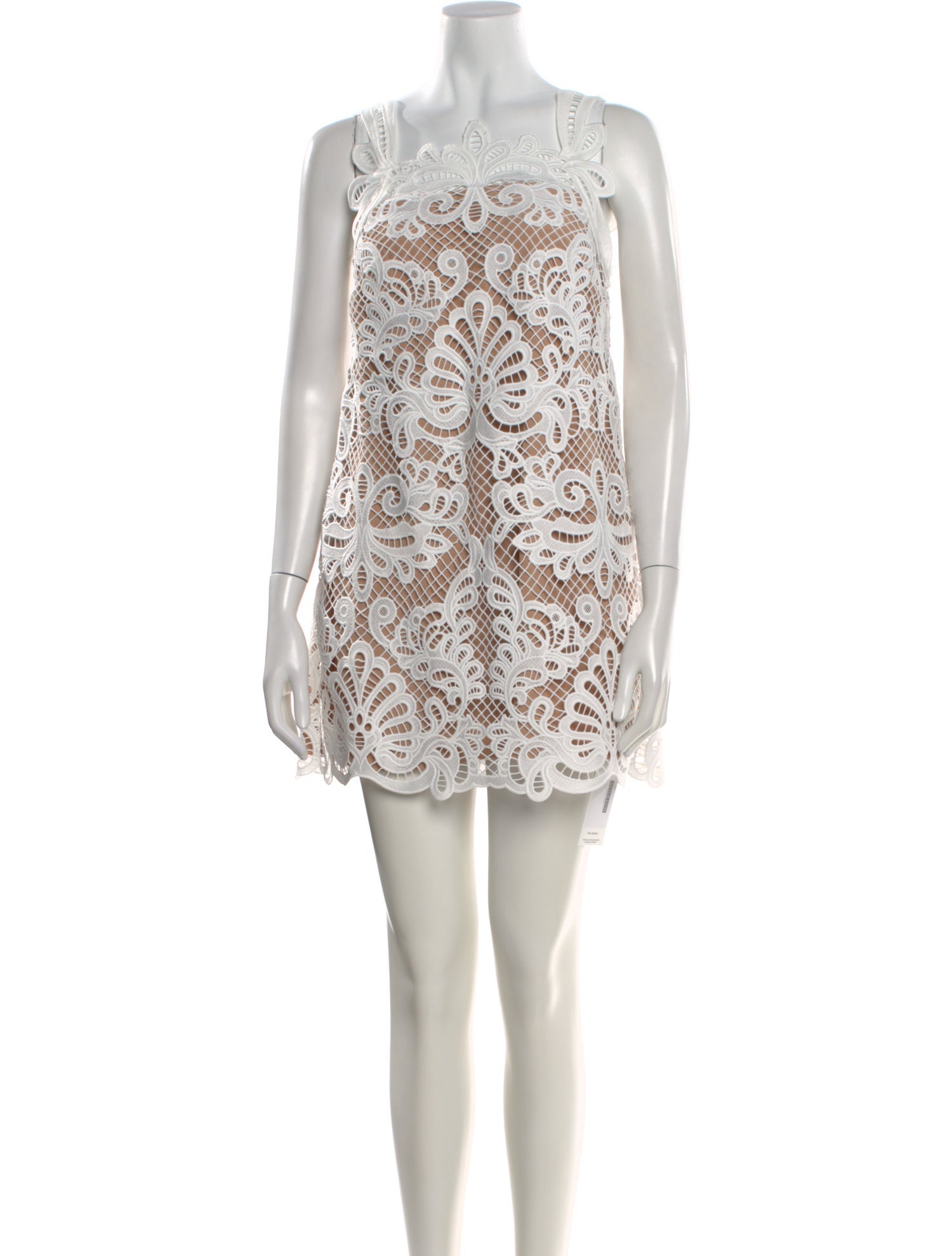 self portrait lace trim dress Self-portrait Dress With Lace Inserts