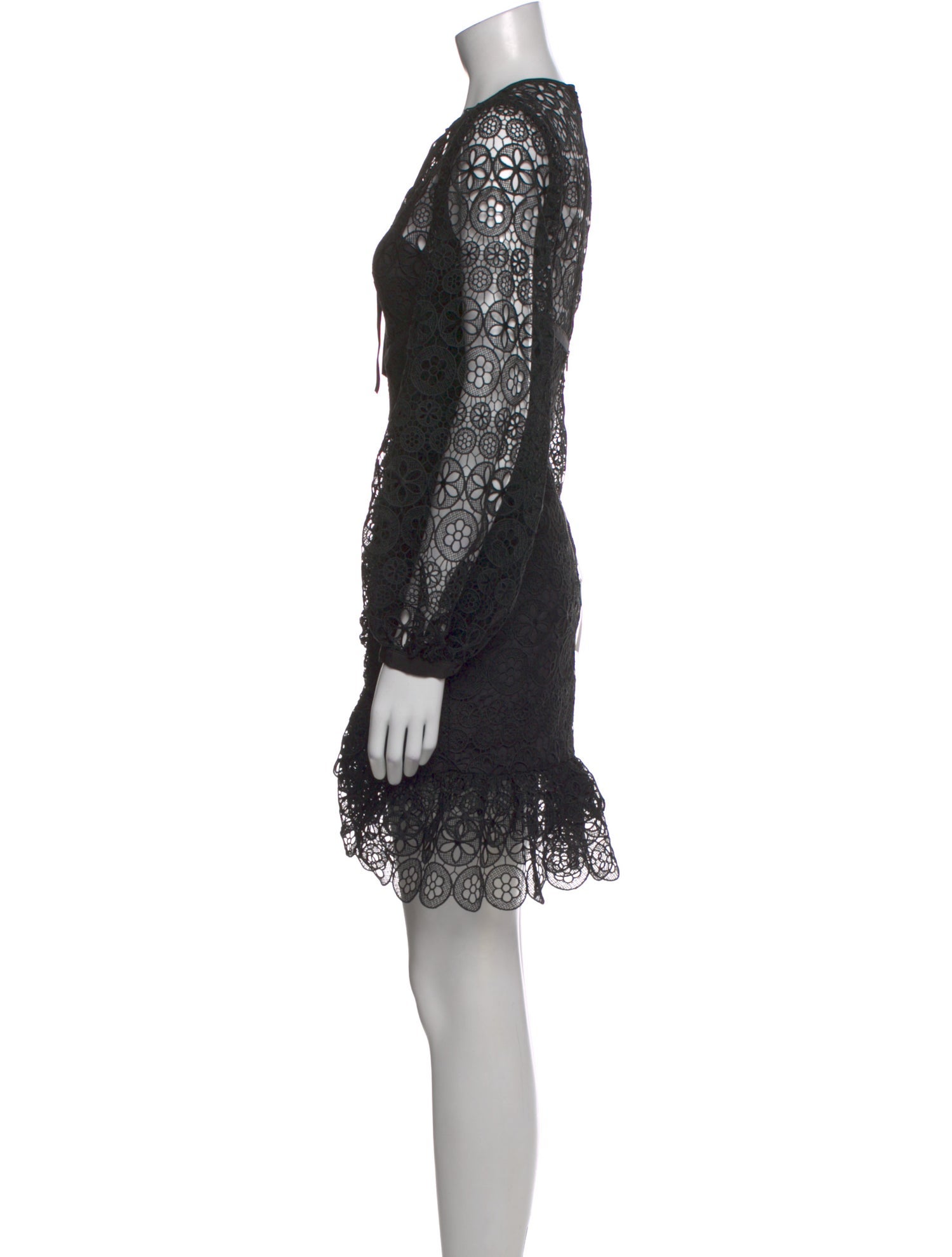 knee length dresses for ladies Pink Boucle Fur Hem Mini Dress  self-portrait-US